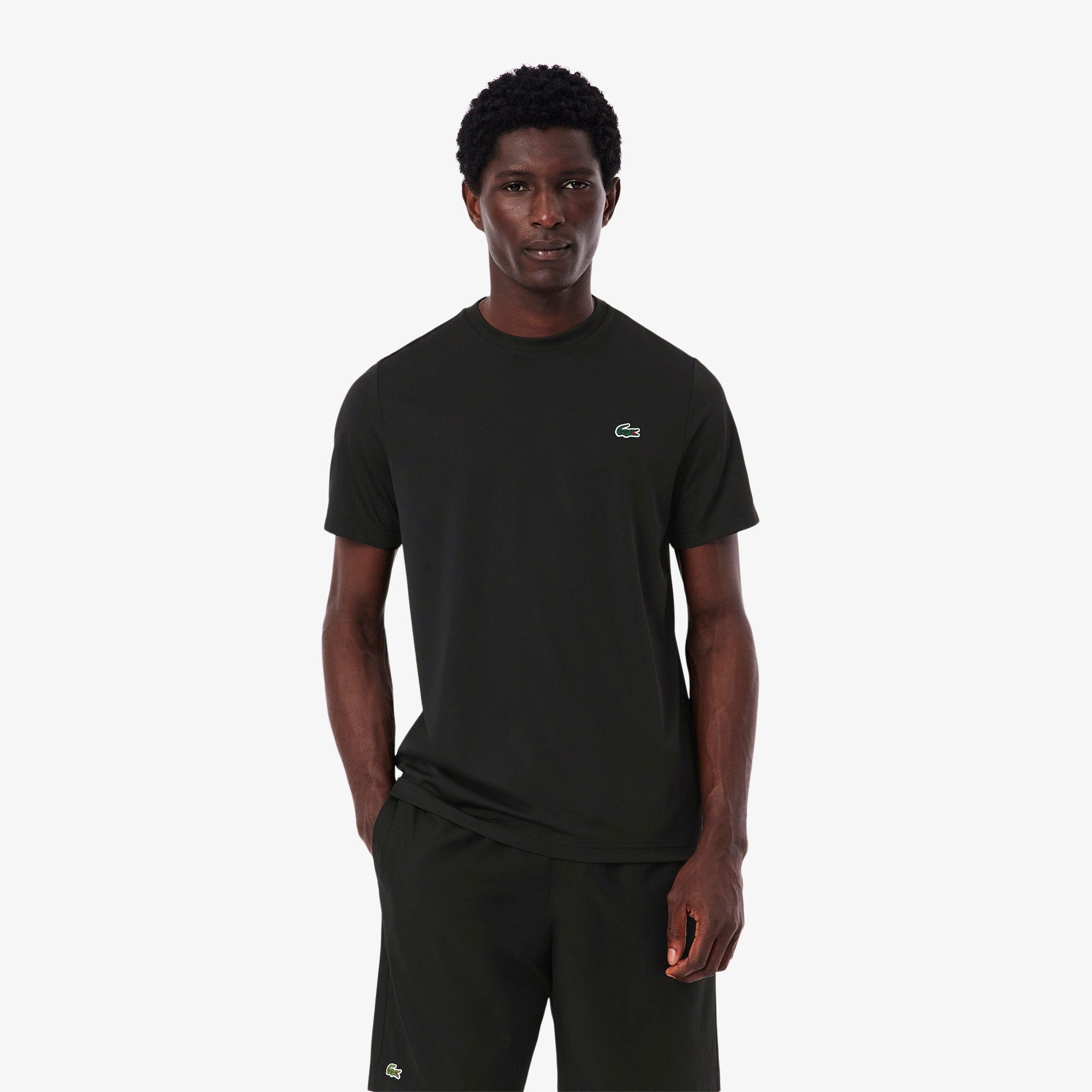 Lacoste Men's Ultra Dry Light Tennis Shirt - Black (1)