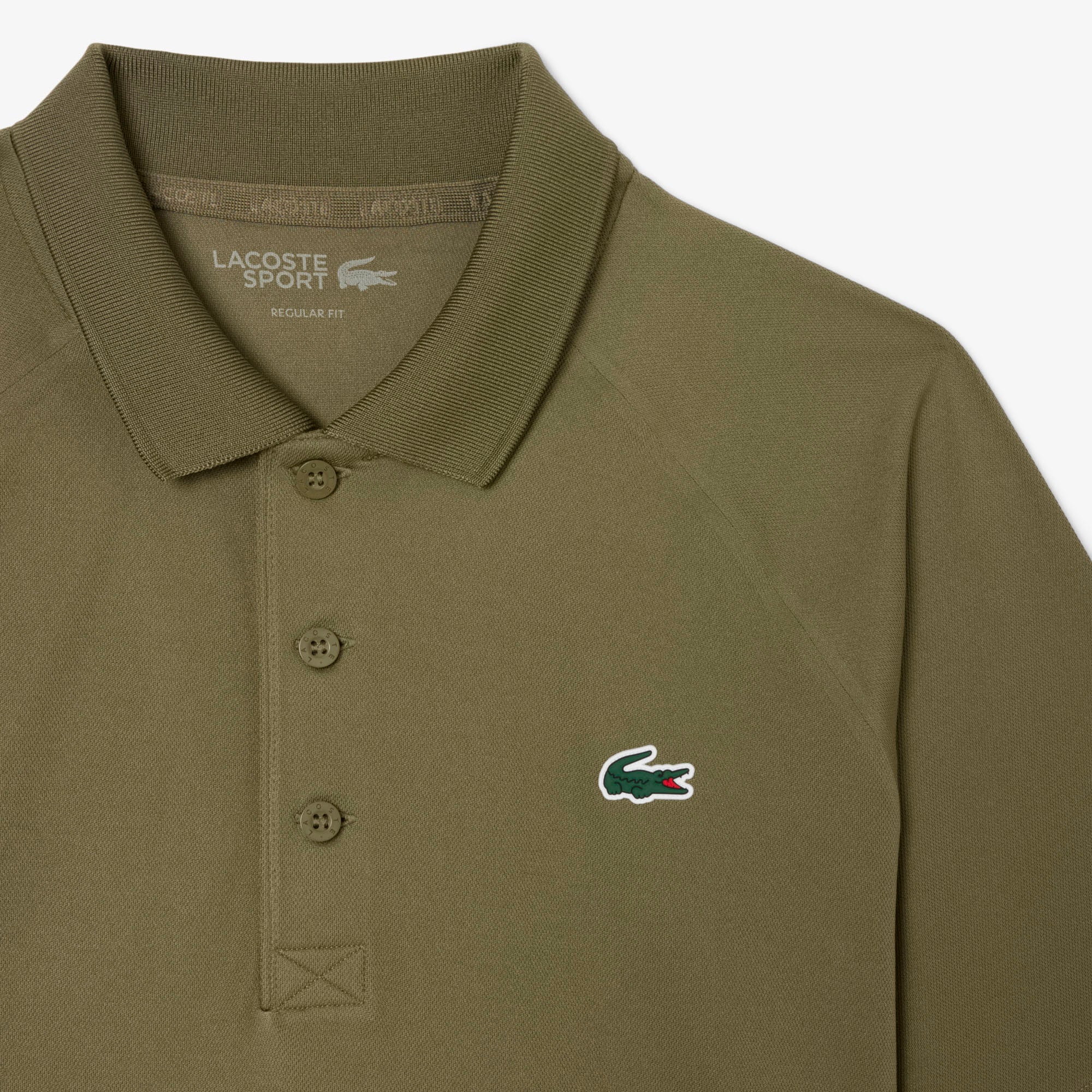 Lacoste Men's Ultra Dry Pique Tennis Polo - Green (6)