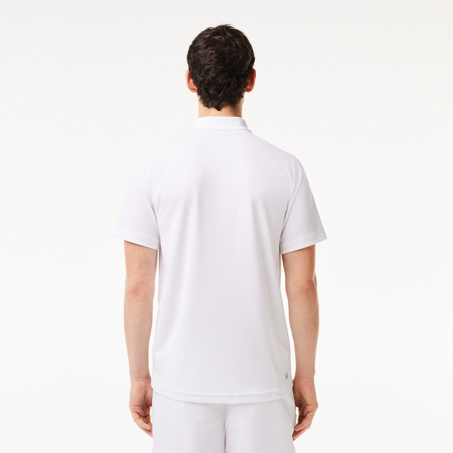 Lacoste Men's Ultra Dry Pique Tennis Polo - White (2)