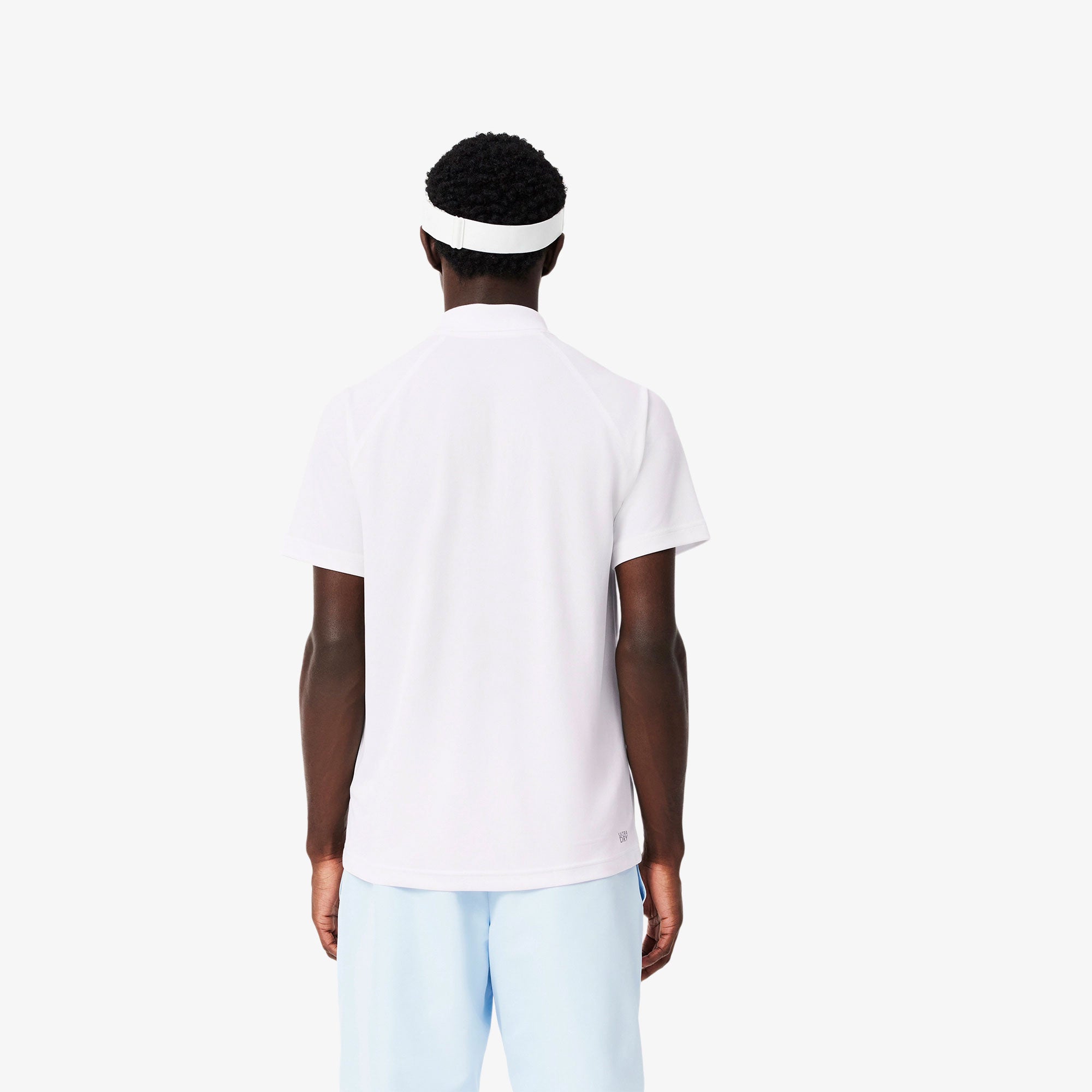 Lacoste Men's Ultra Dry Pique Tennis Polo - White (2)
