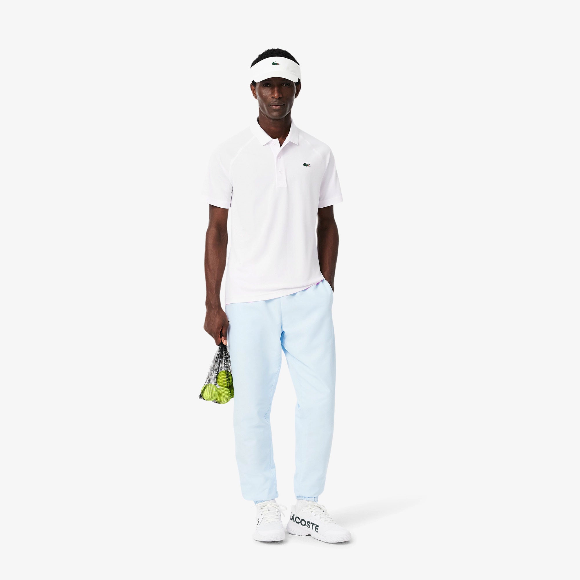 Lacoste Men's Ultra Dry Pique Tennis Polo - White (4)