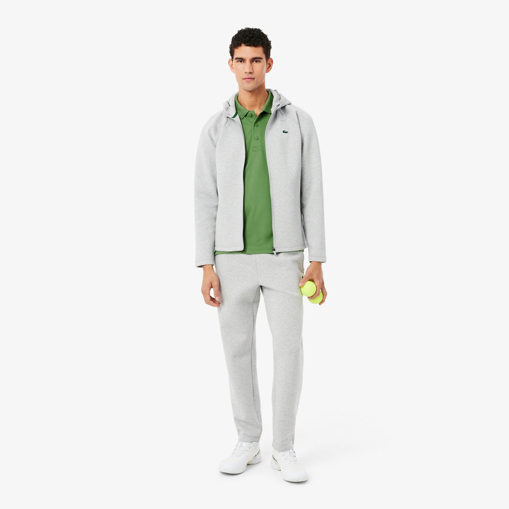 Lacoste Men's Ultra Dry Pique Tennis Polo - Green (4)