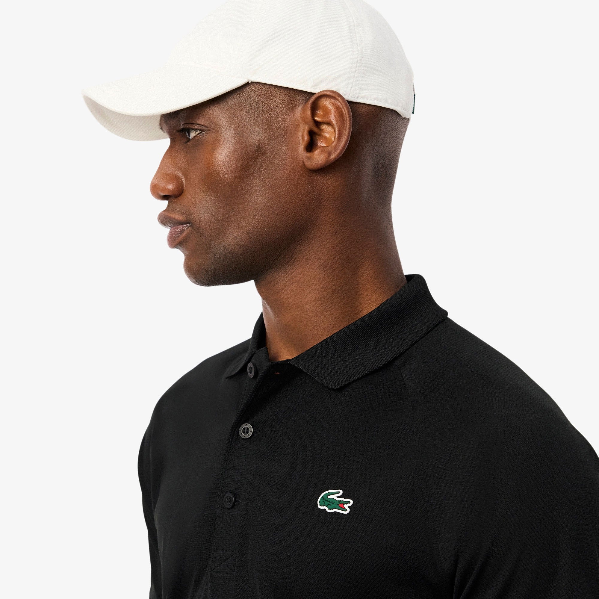 Lacoste Men's Ultra Dry Pique Tennis Polo - Black (3)