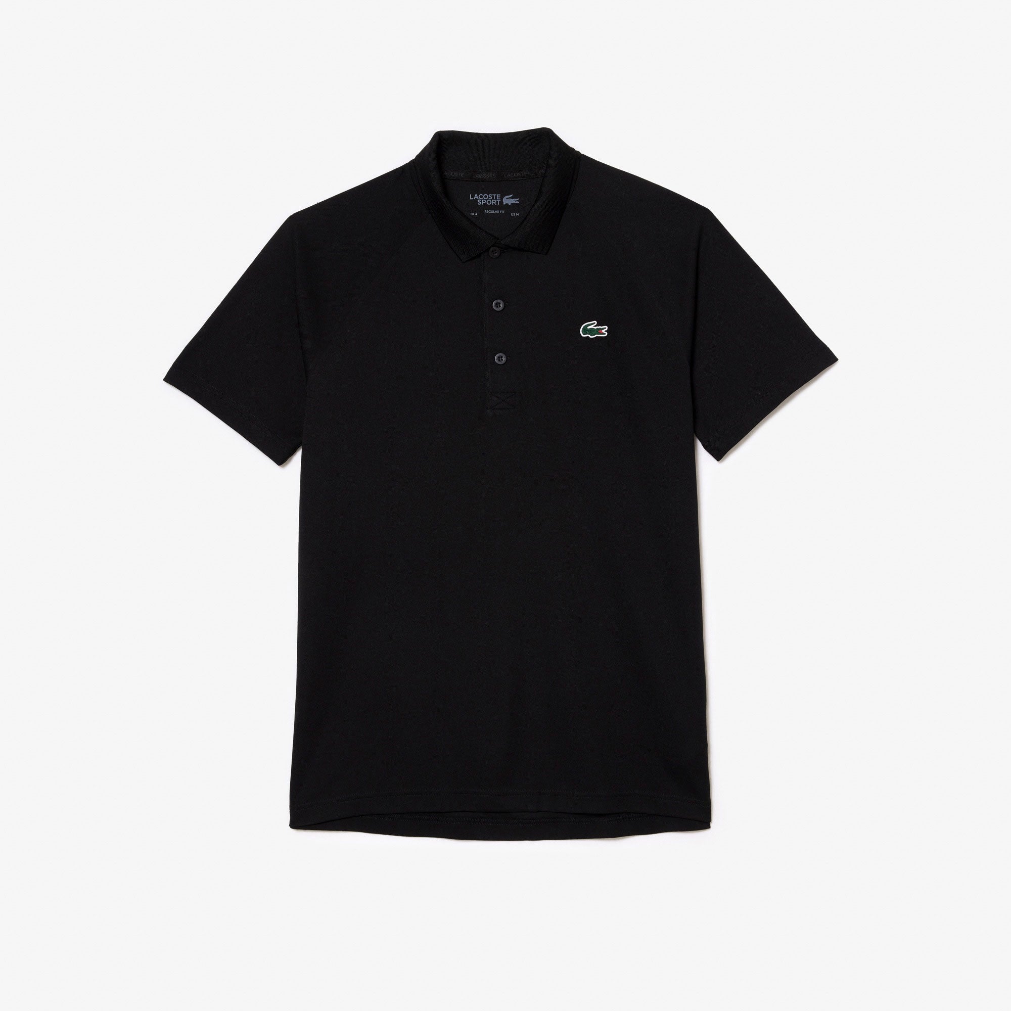 Lacoste Men's Ultra Dry Pique Tennis Polo - Black (5)