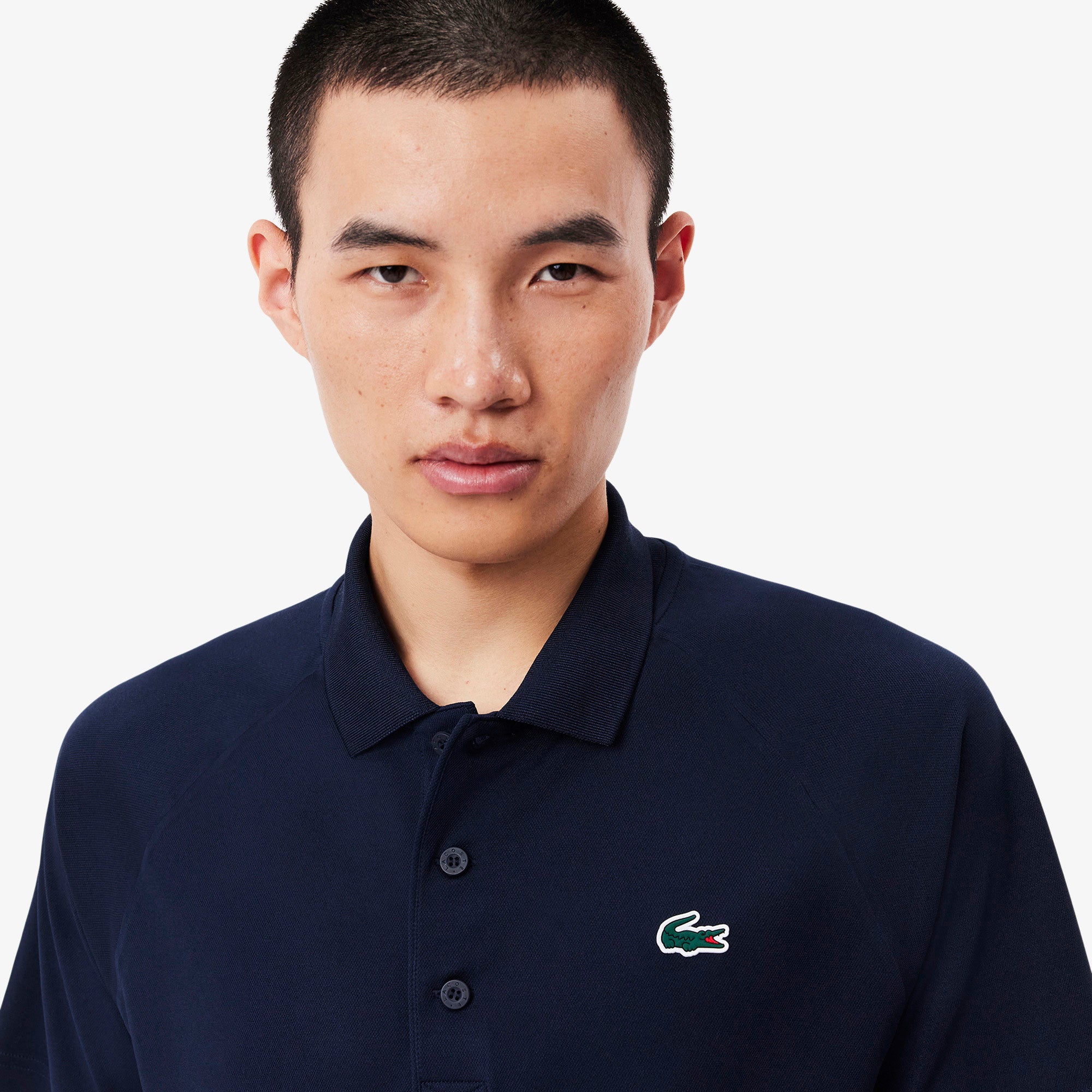 Lacoste Men's Ultra Dry Pique Tennis Polo - Dark Blue (3)