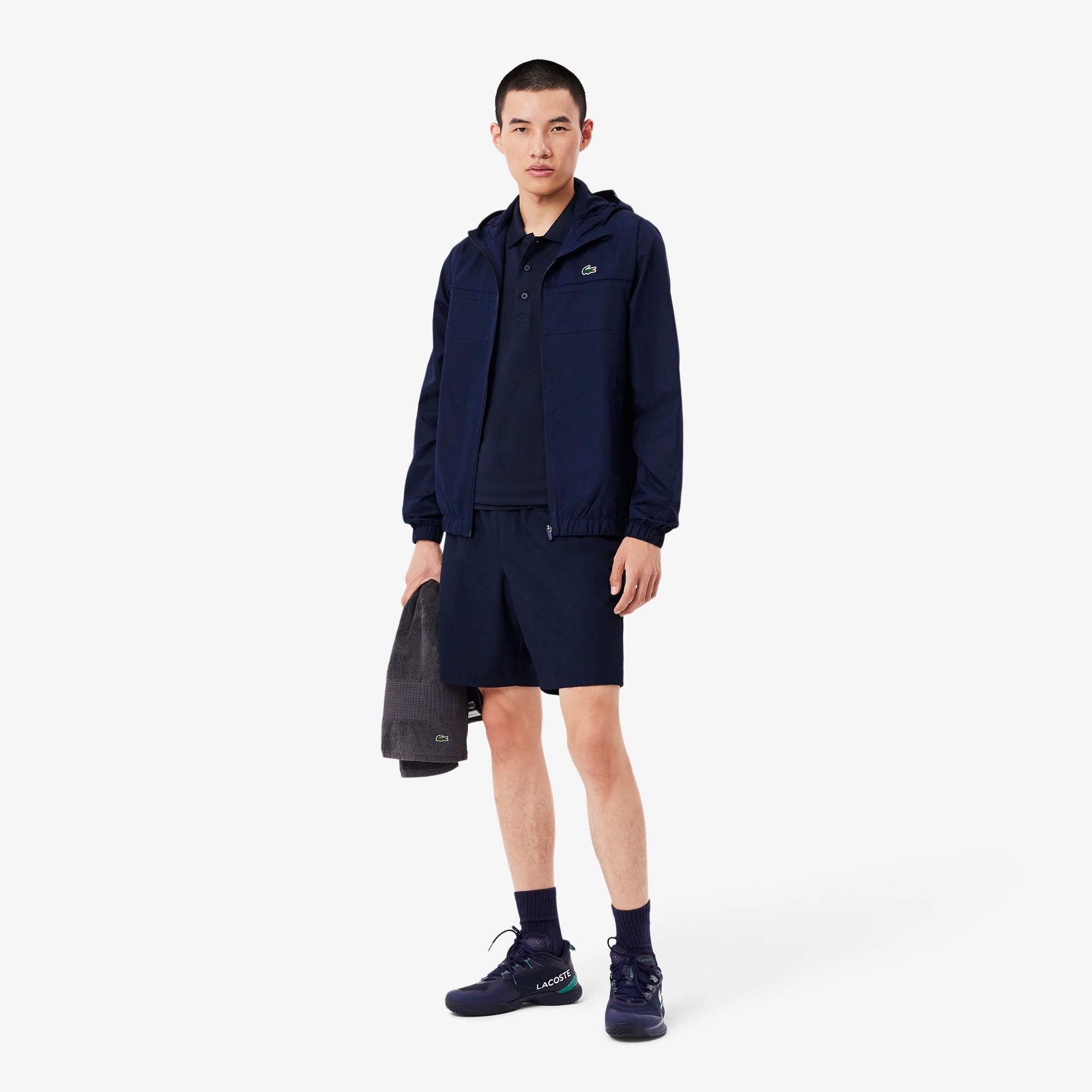 Lacoste Men's Ultra Dry Pique Tennis Polo - Dark Blue (4)