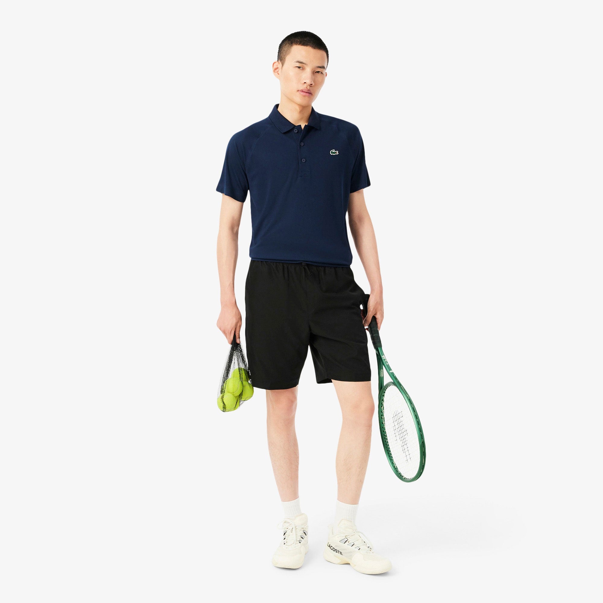 Lacoste Men's Ultra Dry Pique Tennis Polo - Dark Blue (4)