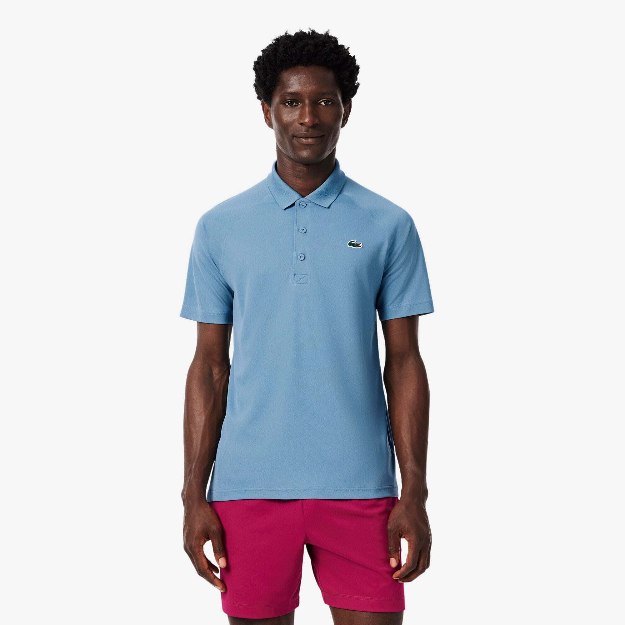 Lacoste Men's Ultra Dry Pique Tennis Polo - Blue (1)