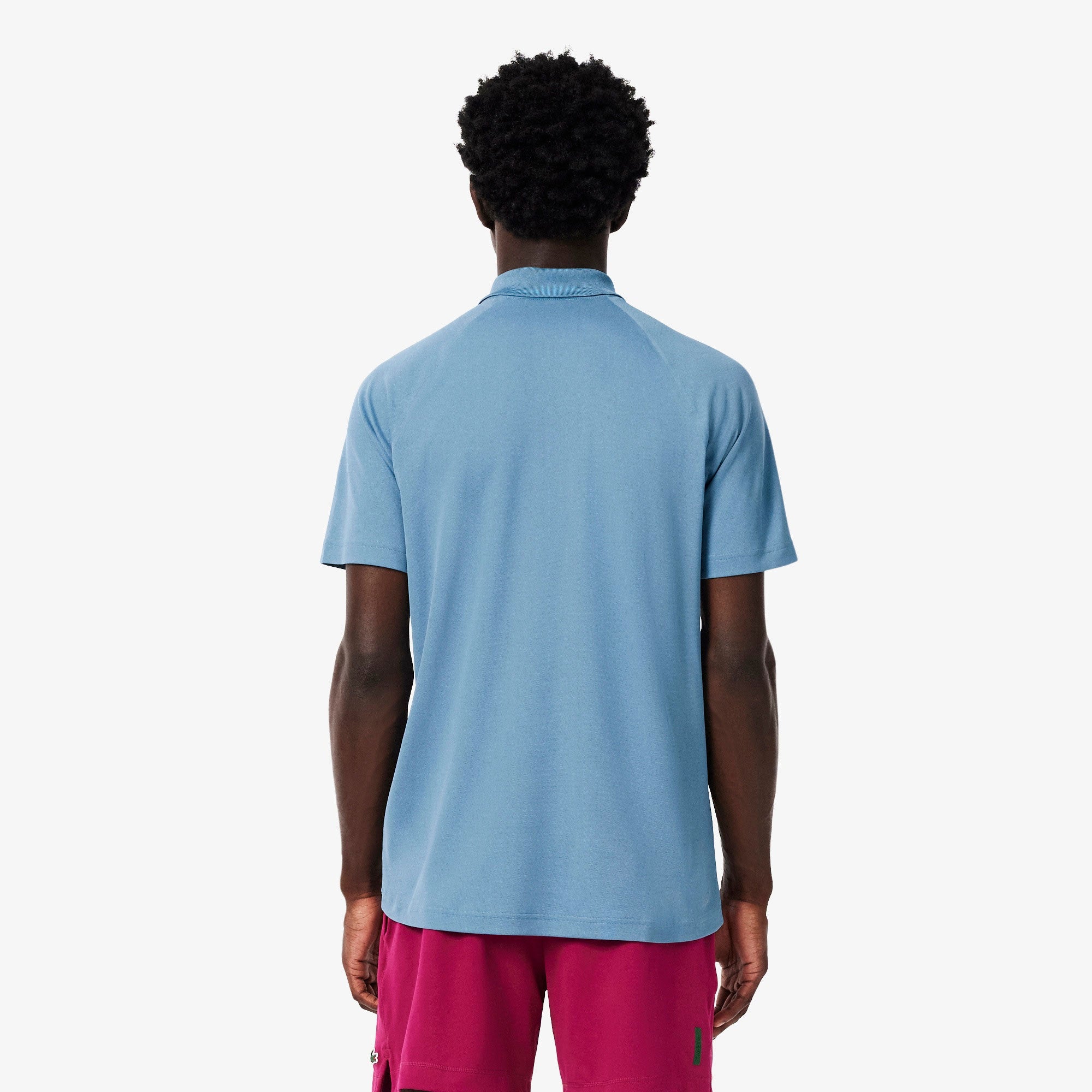 Lacoste Men's Ultra Dry Pique Tennis Polo - Blue (2)