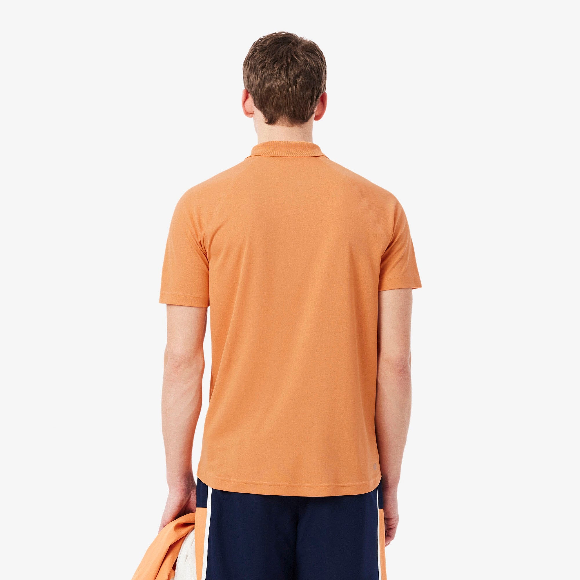 Lacoste Men's Ultra Dry Pique Tennis Polo - Orange (2)