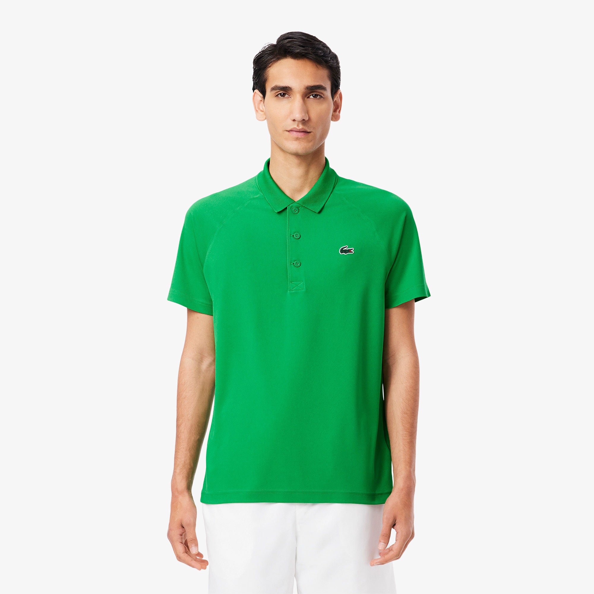 Lacoste Men's Ultra Dry Pique Tennis Polo - Green (1)