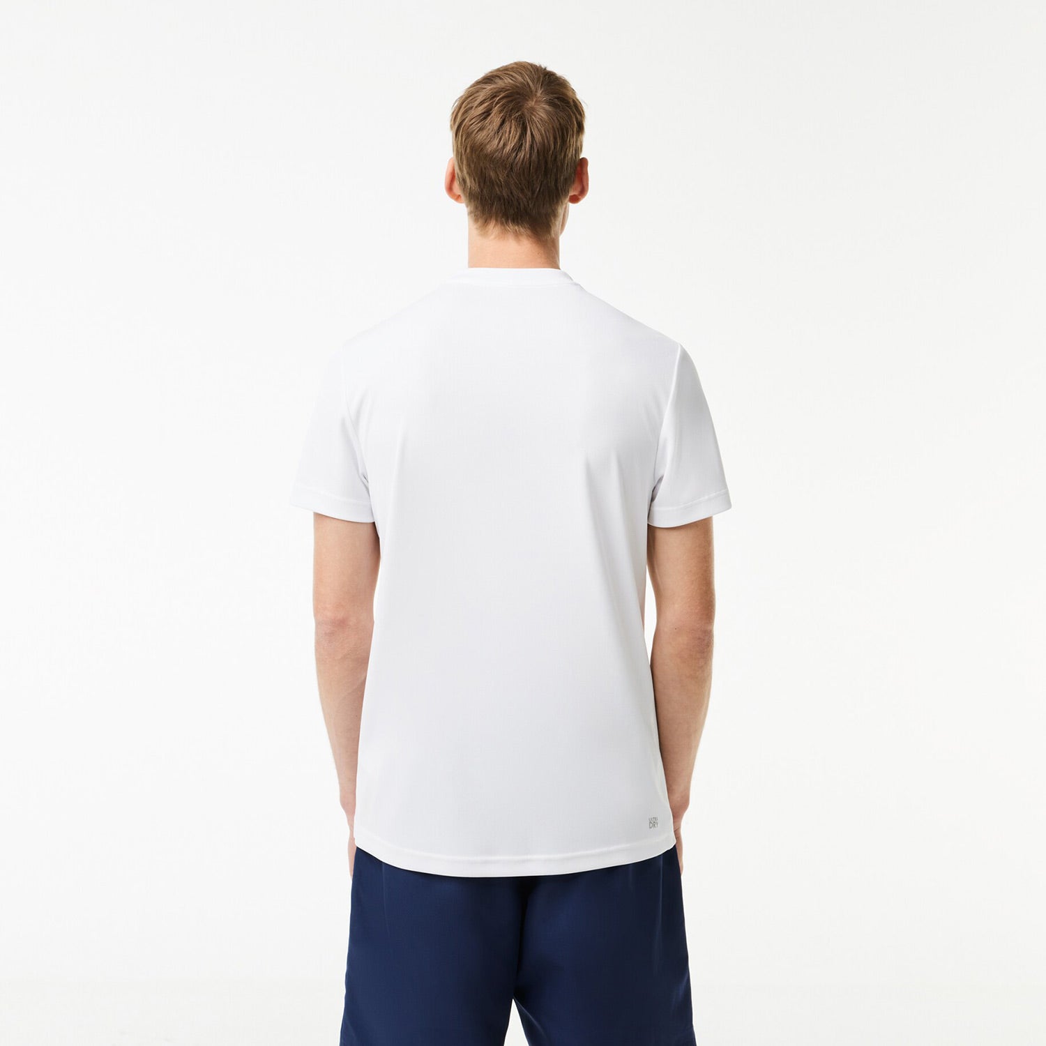 Lacoste Men's Ultra Dry Pique Tennis Shirt - White | Tennis Only