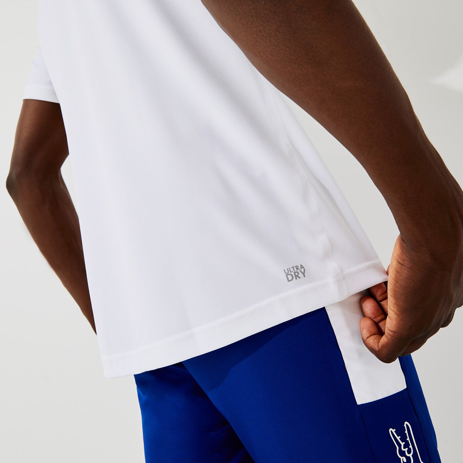 Lacoste Men's Ultra Dry Pique Tennis Shirt - White (4)
