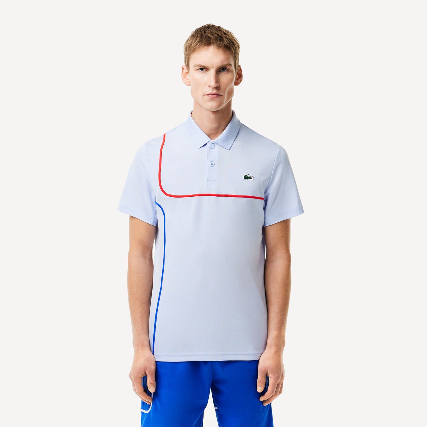 Lacoste Men's Ultra Dry Tennis Polo - Blue (1)
