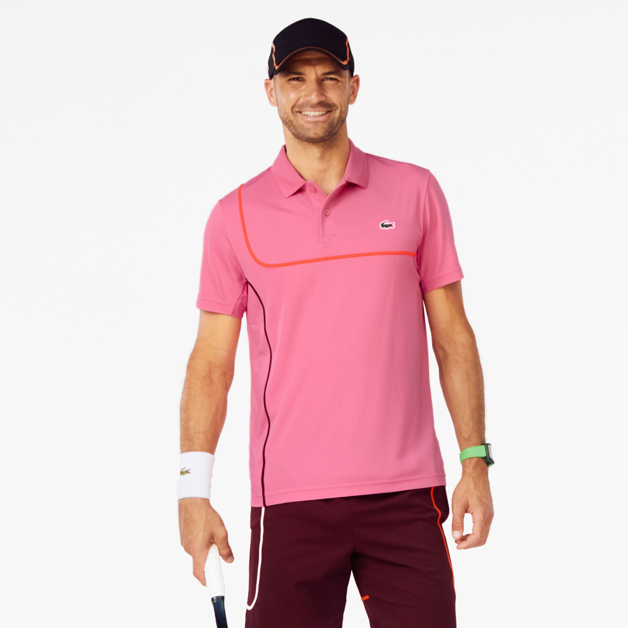 Lacoste Men's Ultra-Dry Tennis Polo - Pink (1)