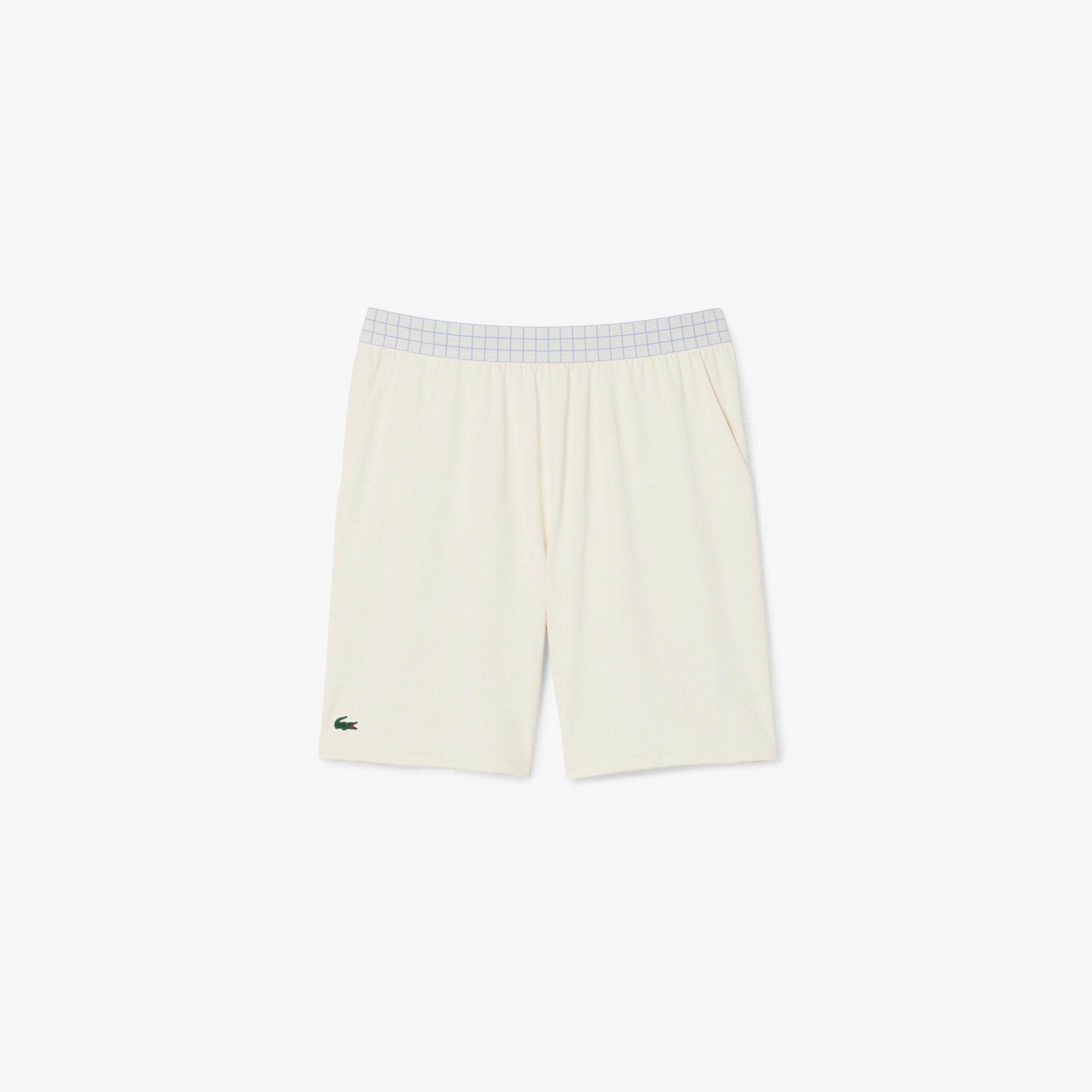 Lacoste Players Men's Mesh Ultra Dry 8-Inch Tennis Shorts - Off-white (5)