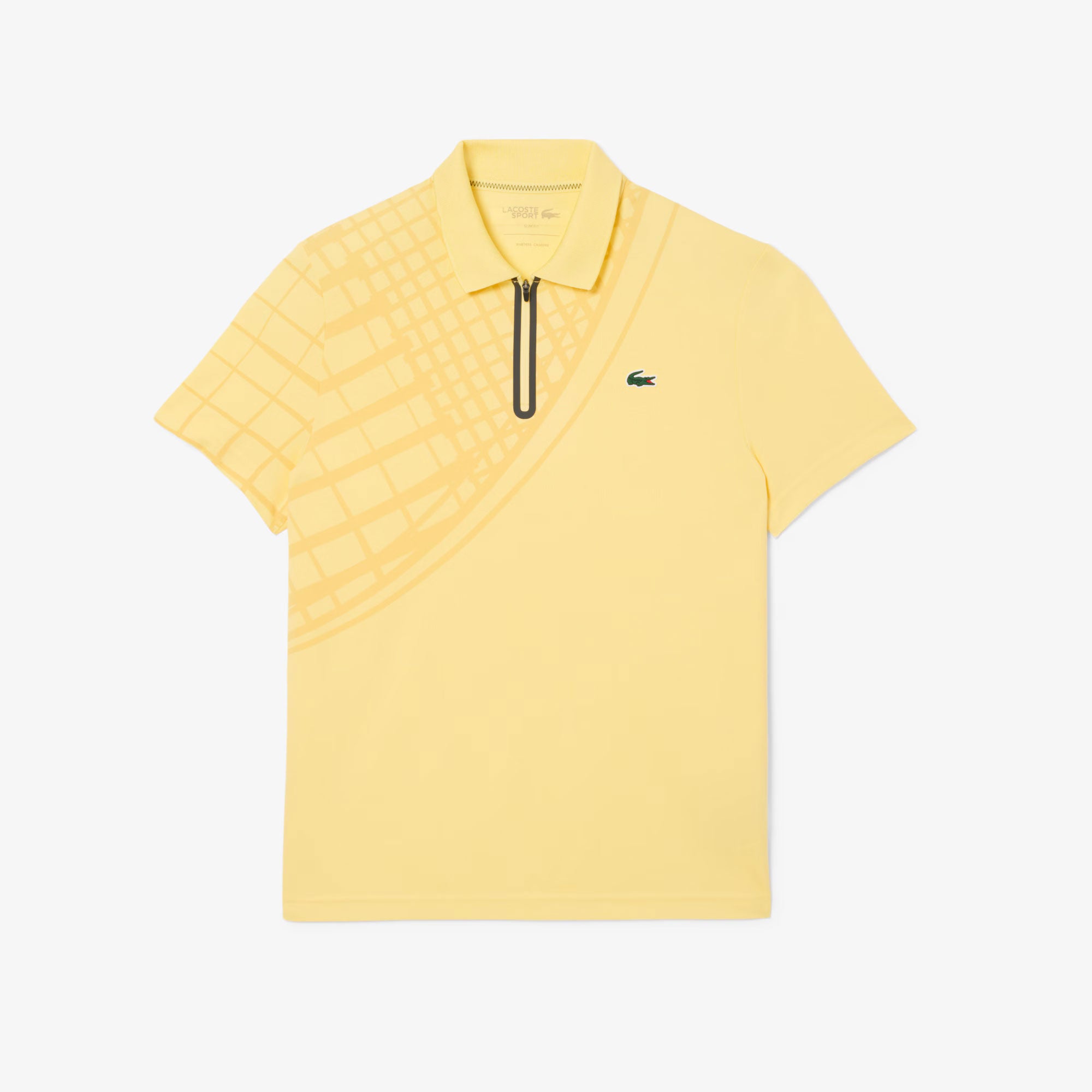Lacoste Players Men's Ultra Dry Pique Tennis Polo - Yellow (5)