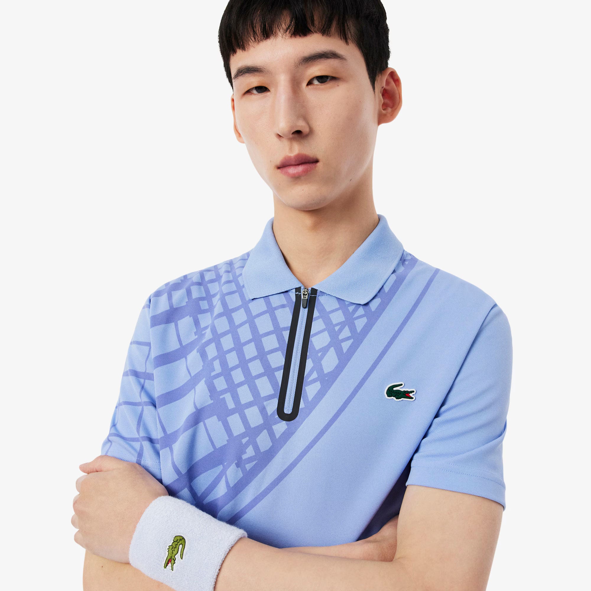 Lacoste Players Men's Ultra Dry Pique Tennis Polo - Purple (3)