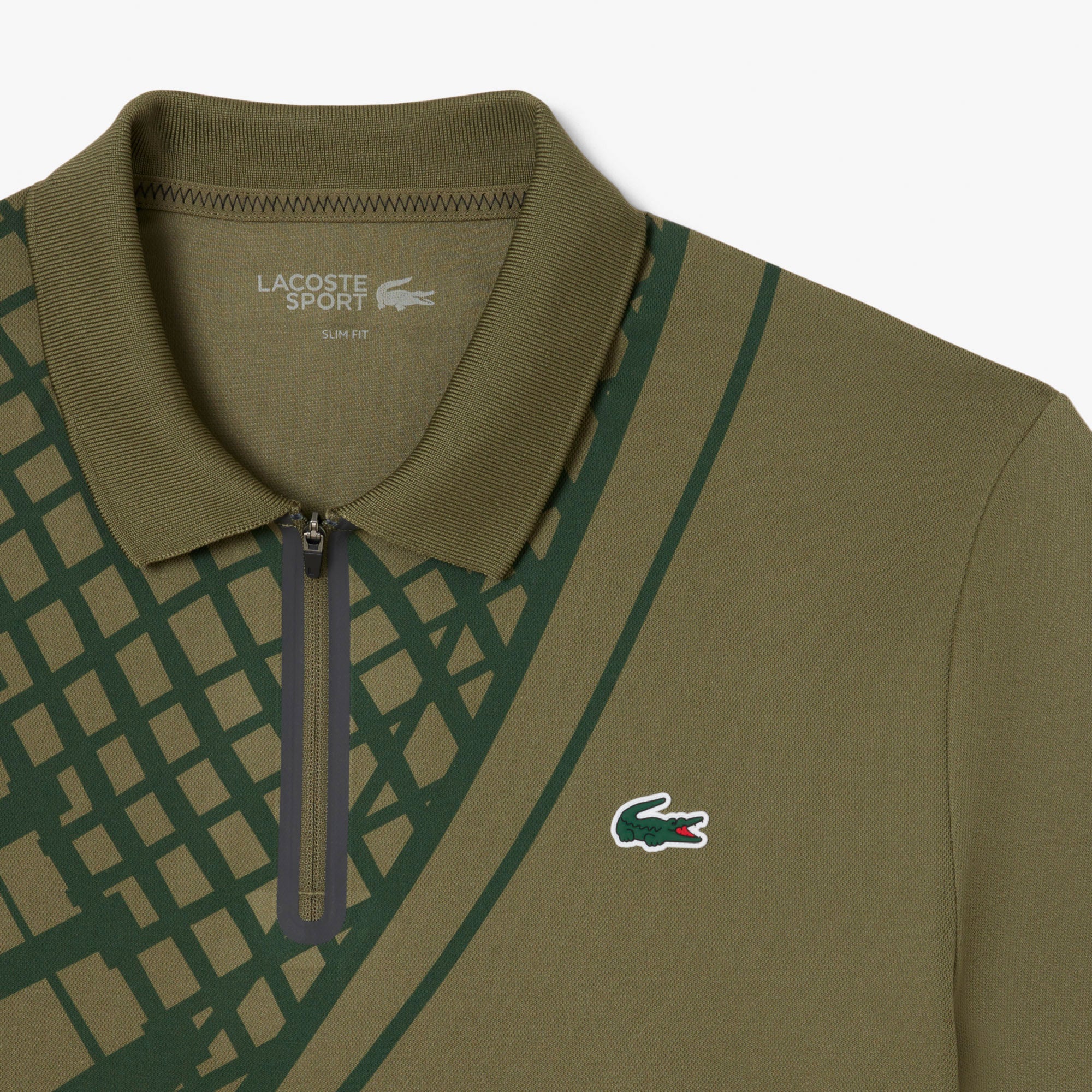 Lacoste Players Men's Ultra Dry Pique Tennis Polo - Green (2)