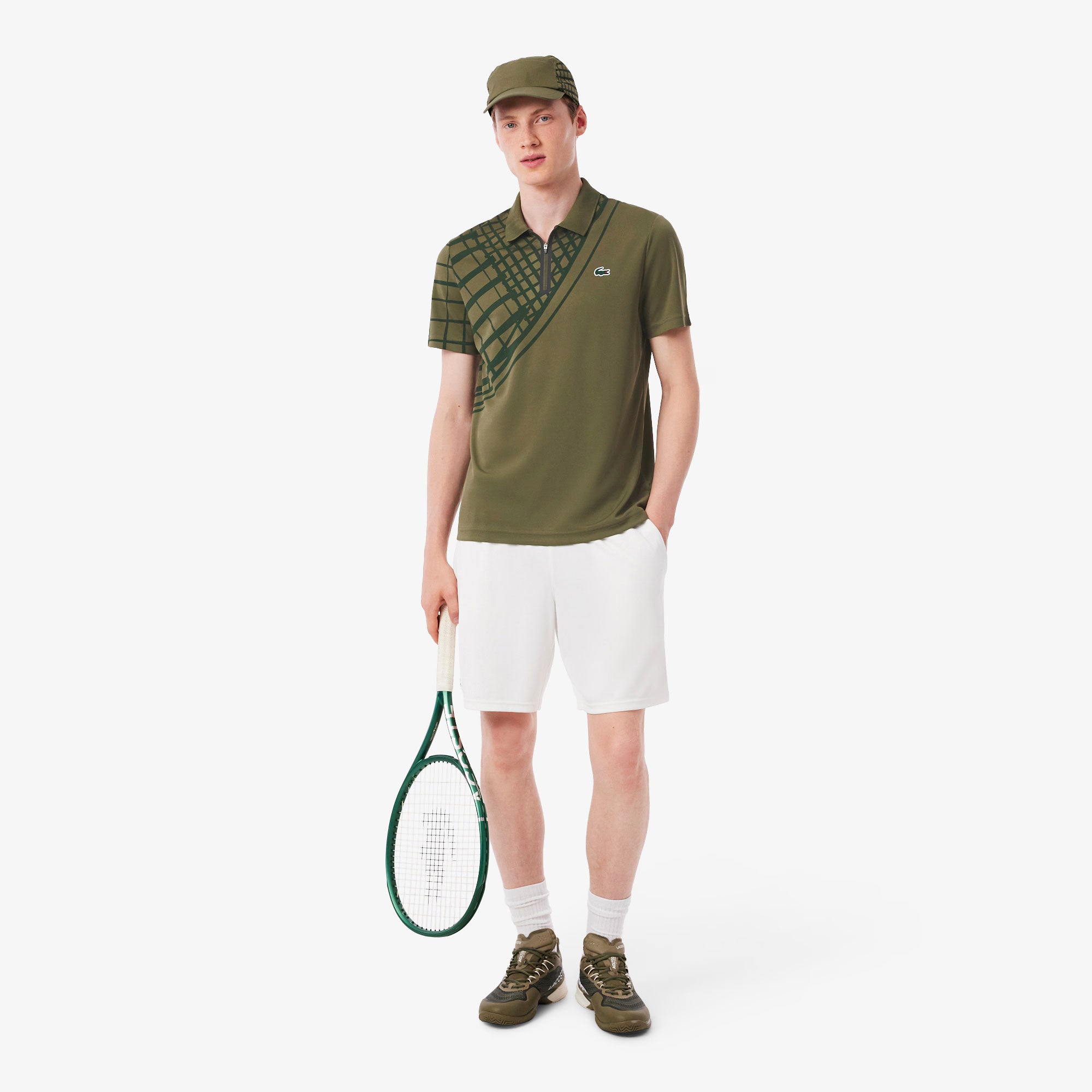 Lacoste Players Men's Ultra Dry Pique Tennis Polo - Green (4)