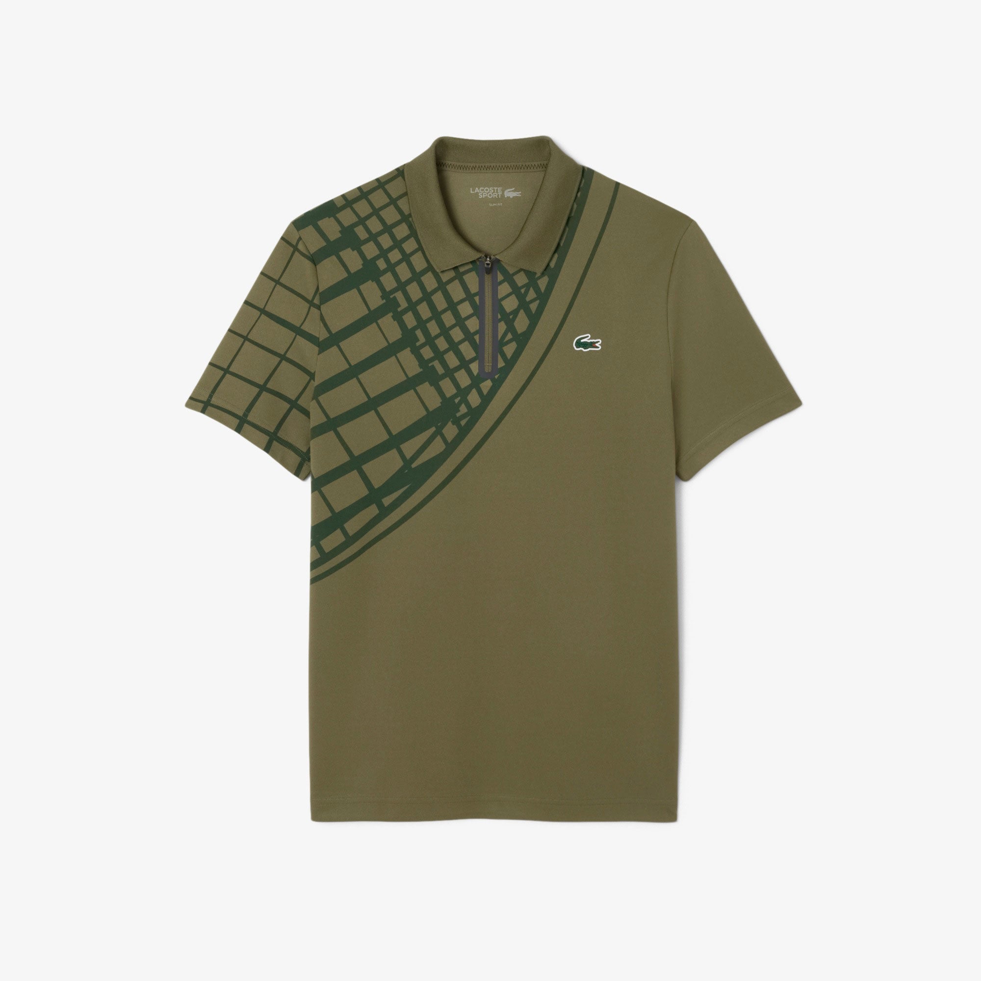 Lacoste Players Men's Ultra Dry Pique Tennis Polo - Green (5)