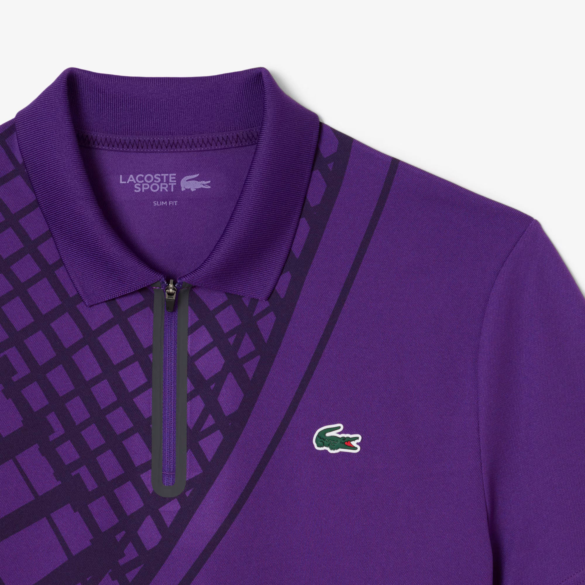 Lacoste Players Men's Ultra Dry Pique Tennis Polo - Purple (6)