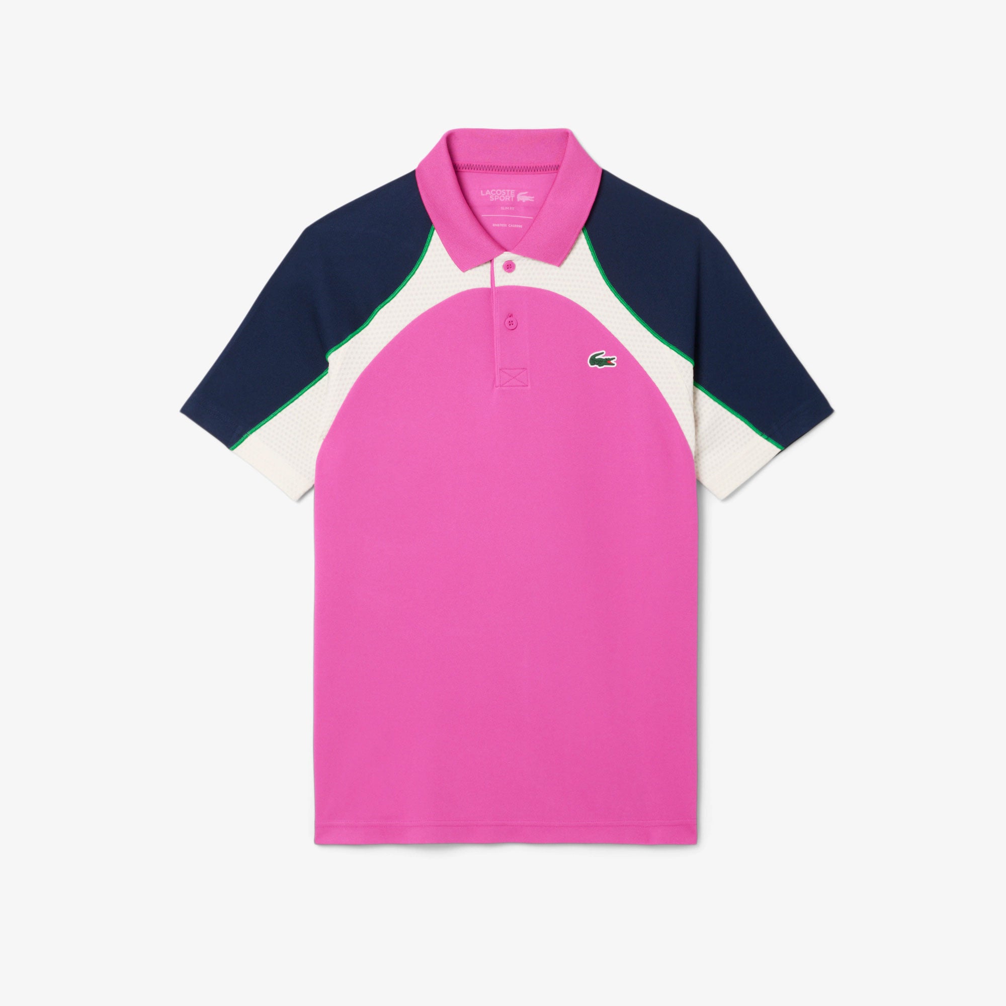 Lacoste Players Men's Ultra Dry Pique Tennis Polo - Pink (3)