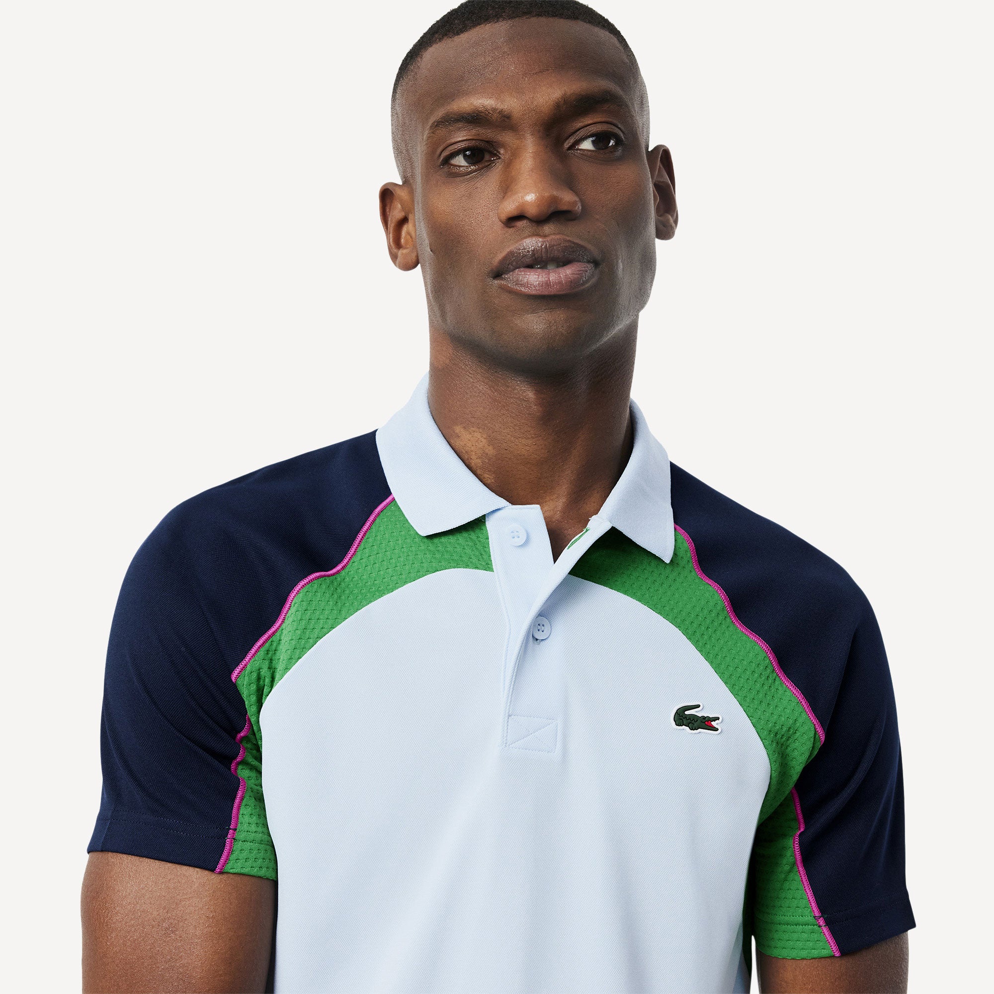 Lacoste Players Men's Ultra Dry Pique Tennis Polo - Blue (3)