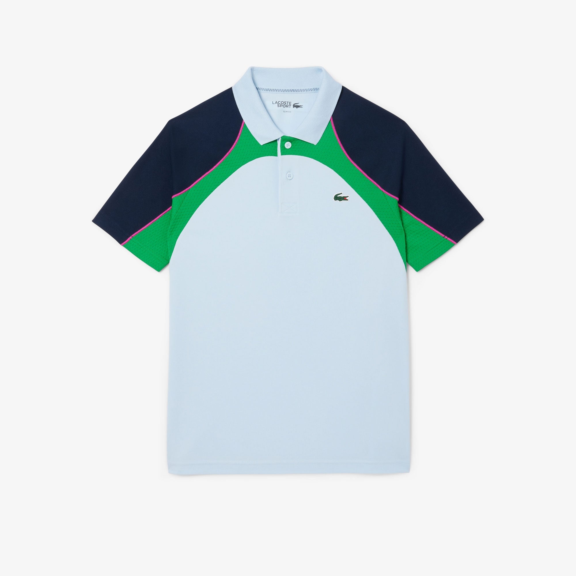 Lacoste Players Men's Ultra Dry Pique Tennis Polo - Blue (5)