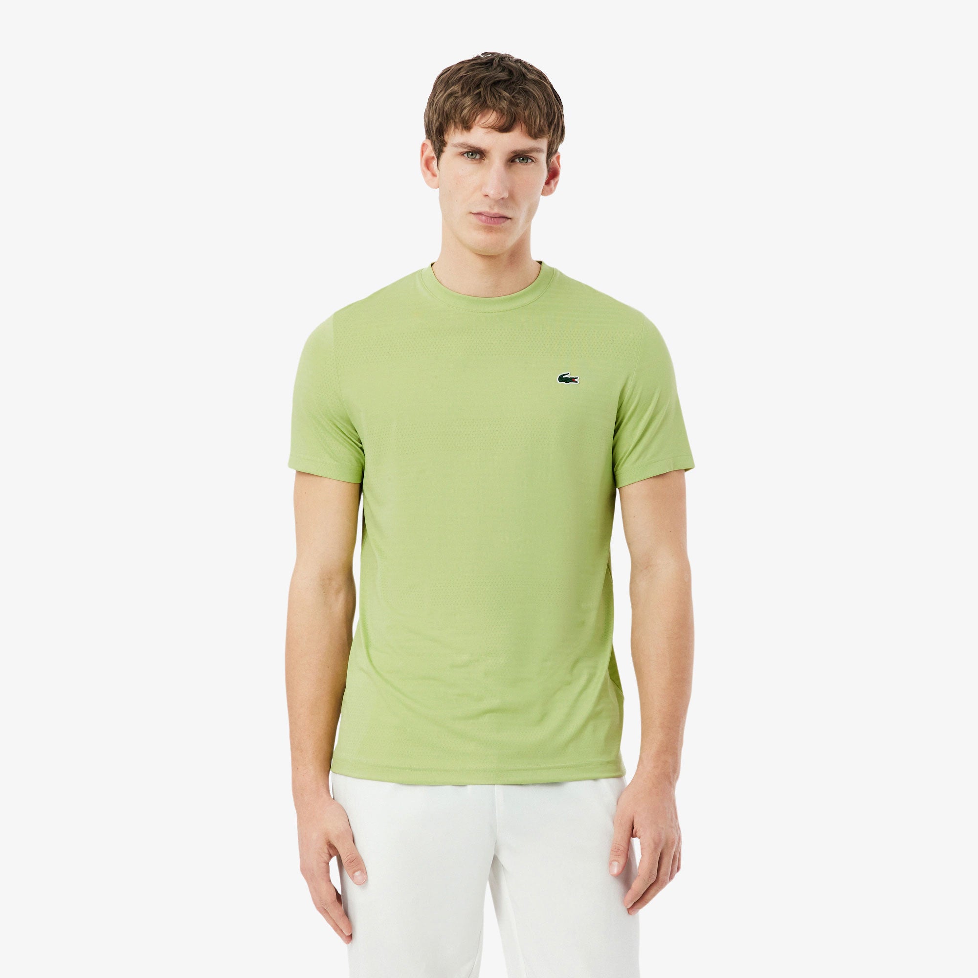 Lacoste Players Men's Ultra Dry Tennis Shirt - Green (1)