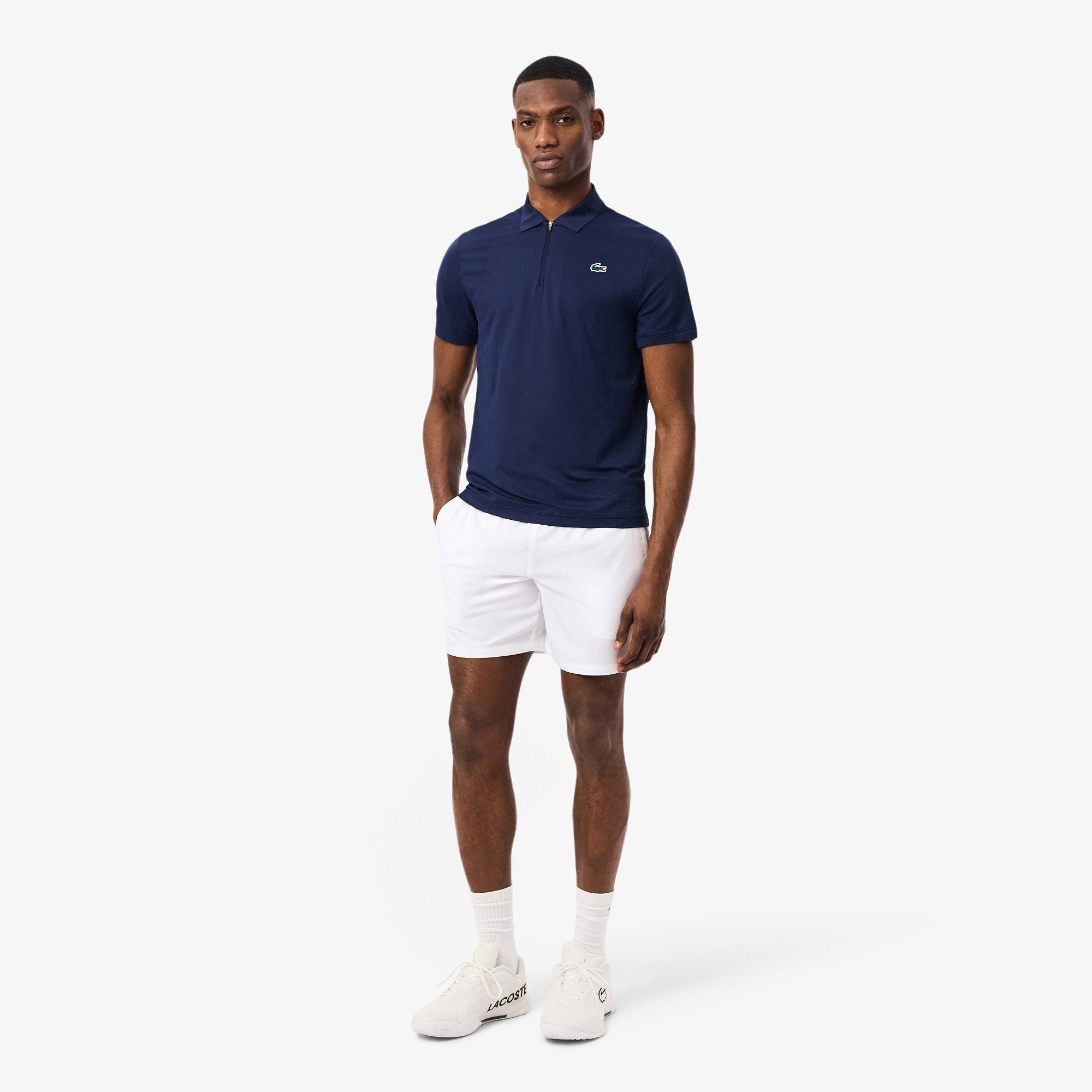 Lacoste Players Men's Ultra Dry Tennis Shorts - White (3)