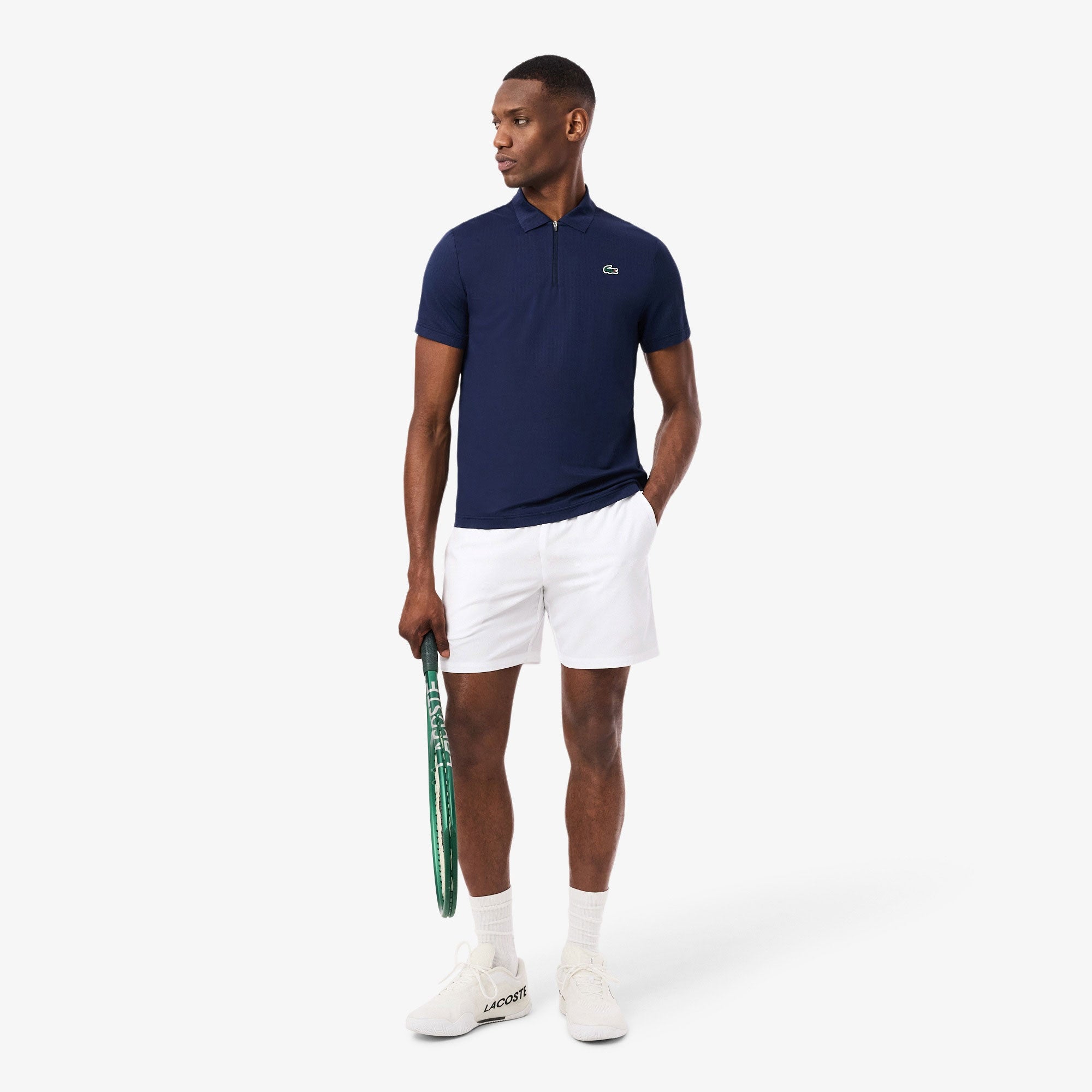 Lacoste Players Men's Ultra Dry Tennis Shorts - White (4)