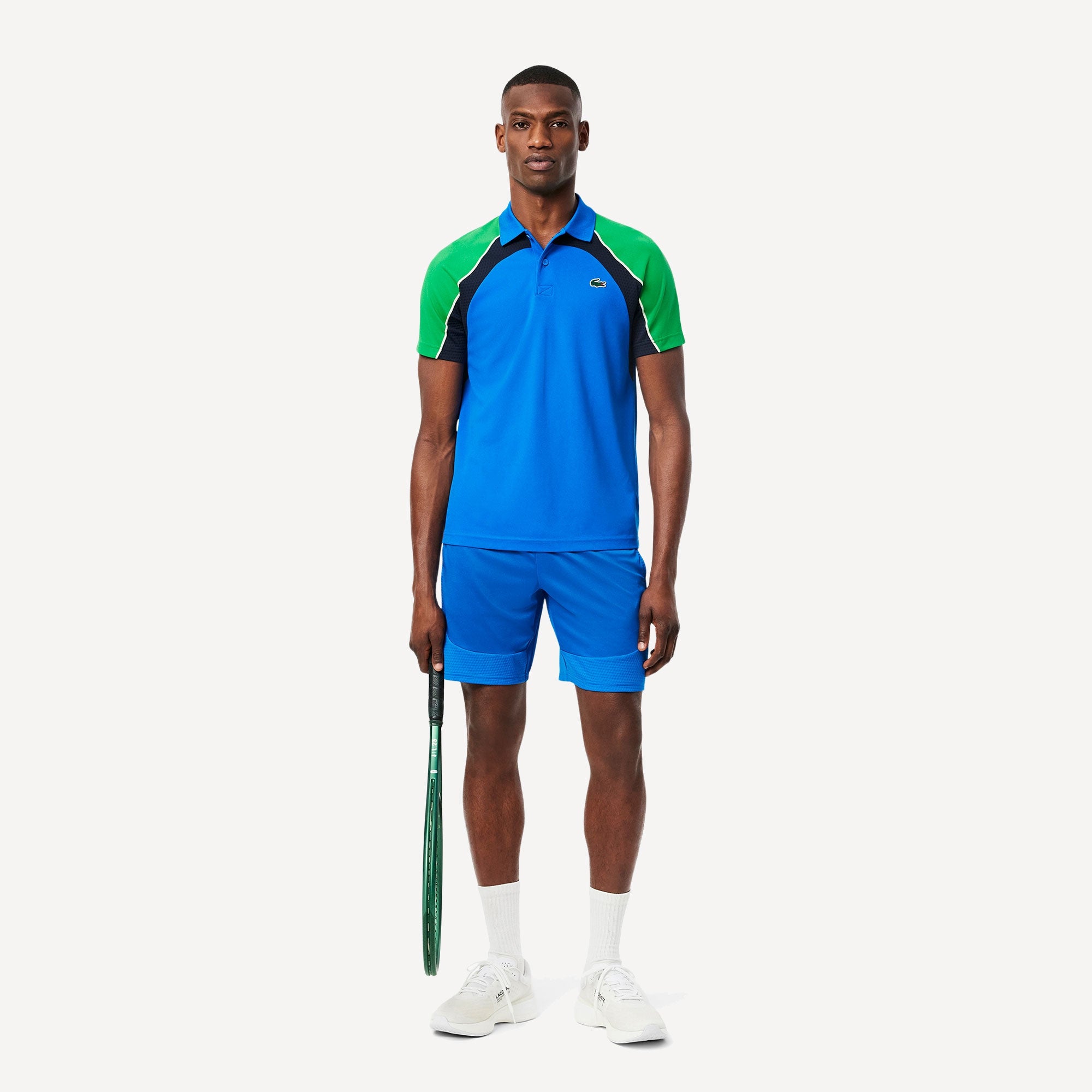 Lacoste Players Men's Ultra Dry Stretch Tennis Shorts - Blue (2)