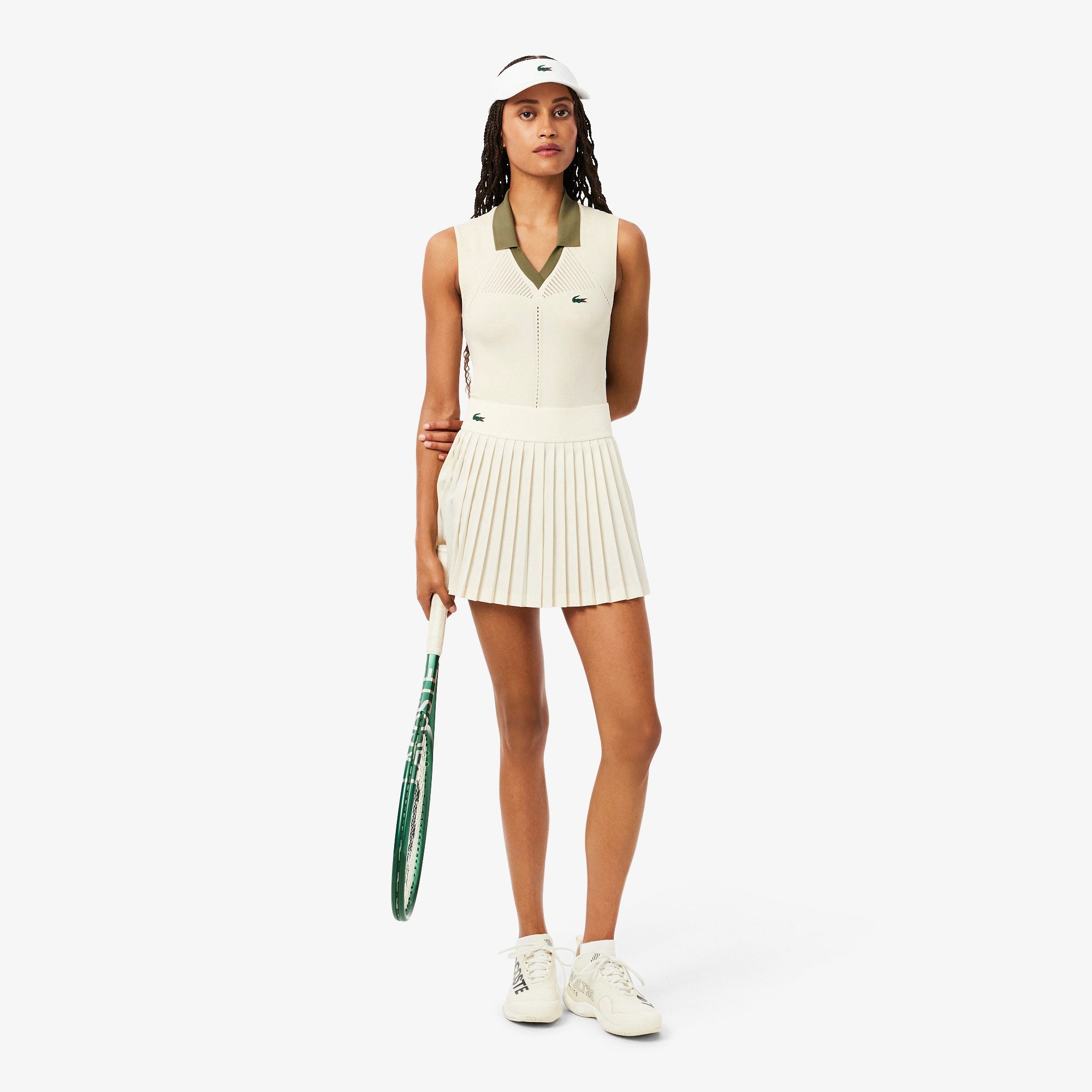 Lacoste Players Women's Ultra Dry Seamless Tennis Tank Top - White (3)