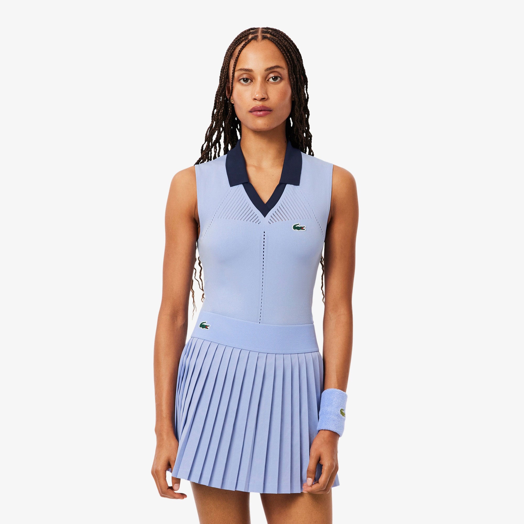 Lacoste Players Women's Ultra Dry Seamless Tennis Tank Top - Purple (1)