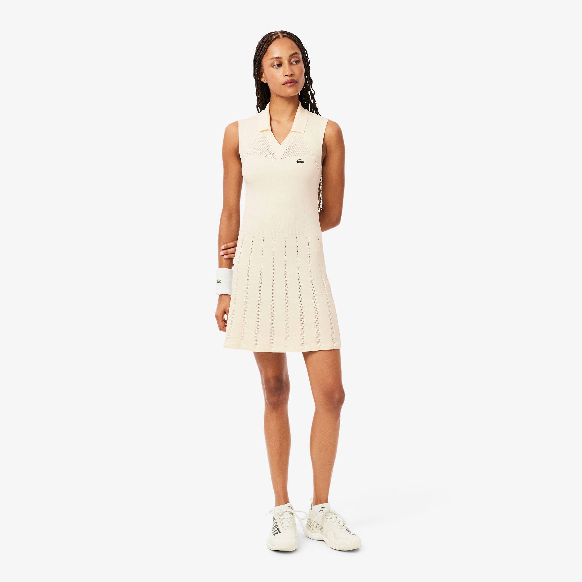 Lacoste Players Women's Ultra Dry Tennis Dress - White (1)