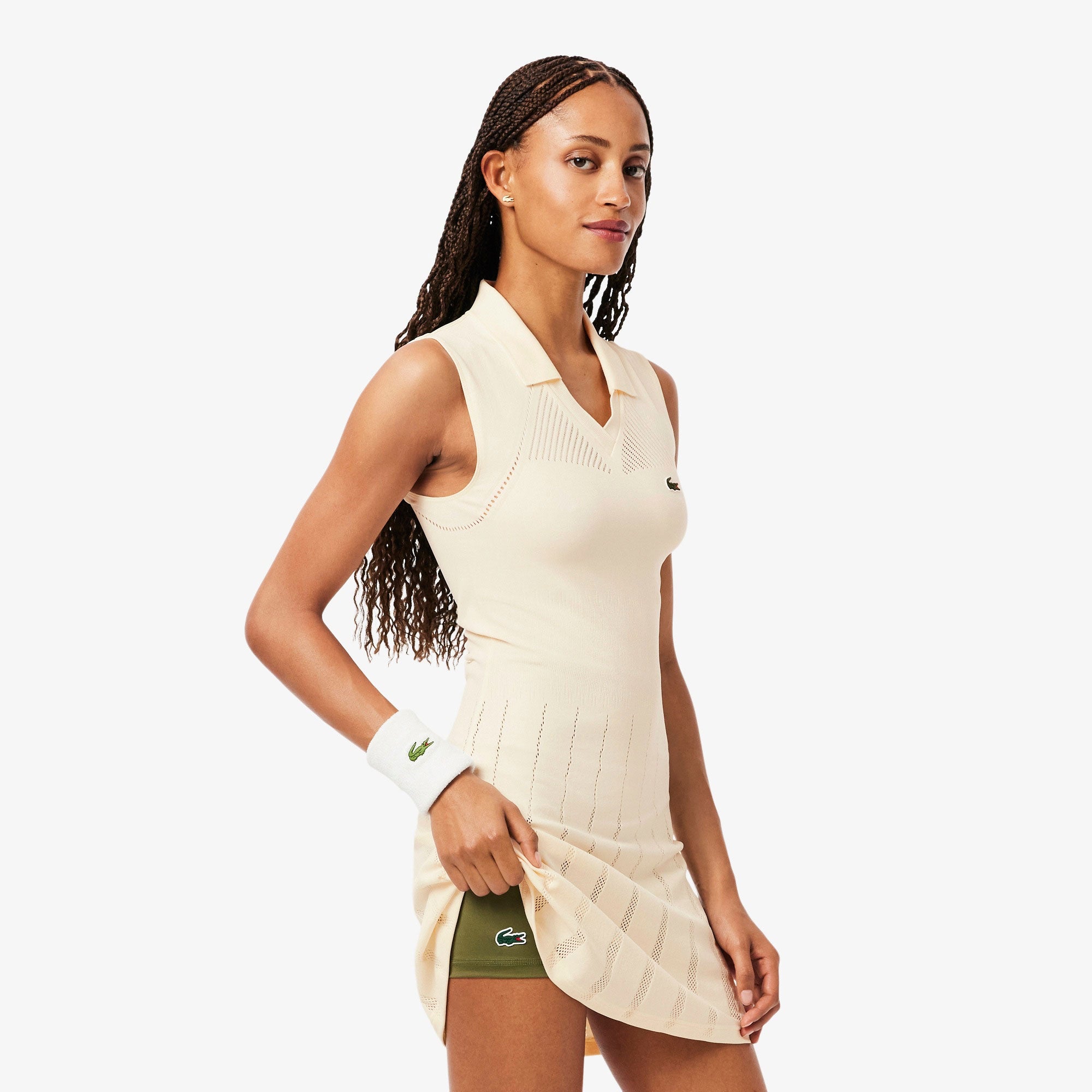 Lacoste Players Women's Ultra Dry Tennis Dress - White (4)