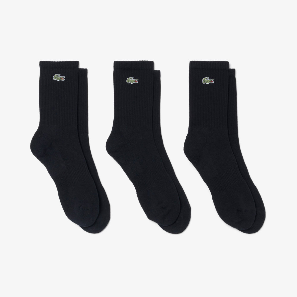 Lacoste Rib Crew Socks - Black (1)