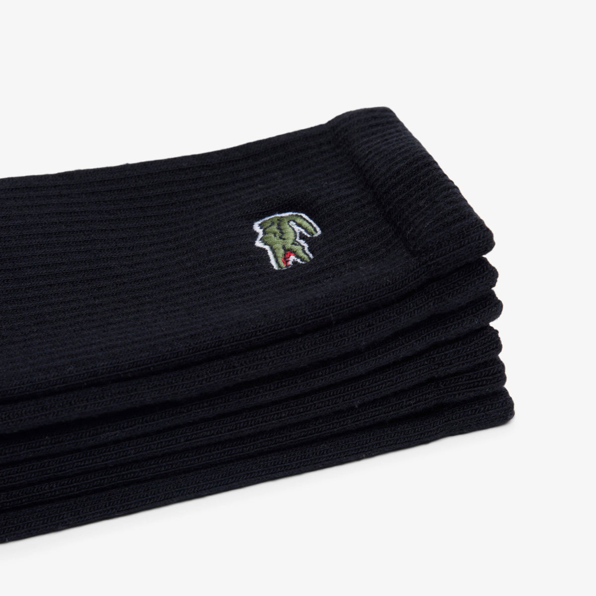 Lacoste Rib Crew Socks - Black (3)