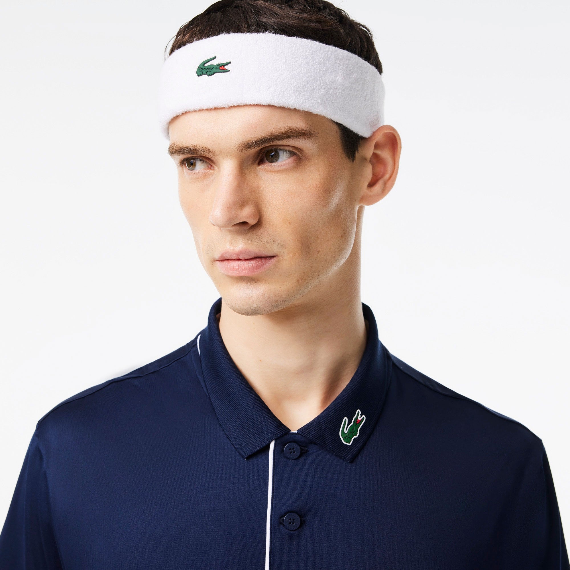 Lacoste Tennis Headband - White (3)