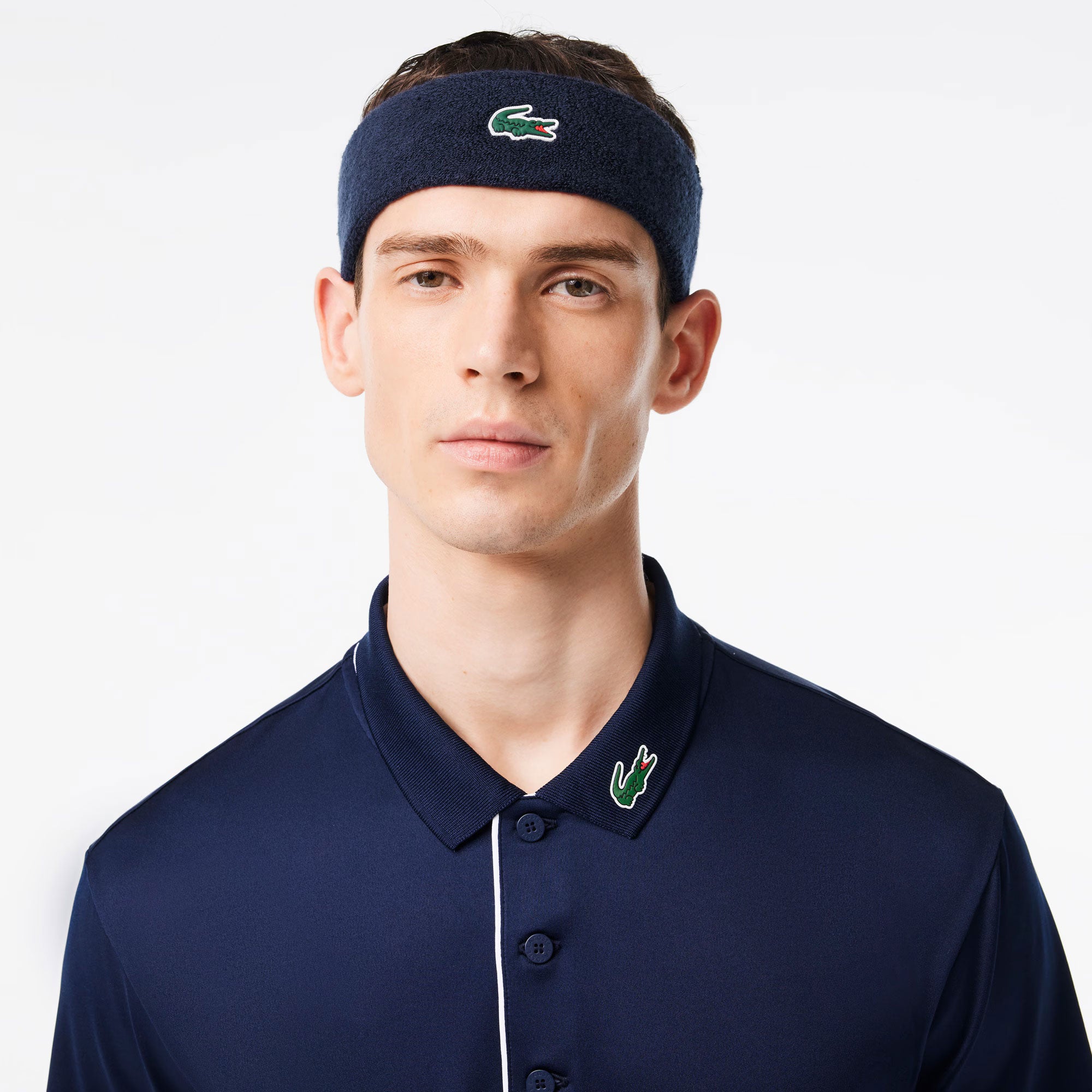 Lacoste Tennis Headband - Navy Blue (3)