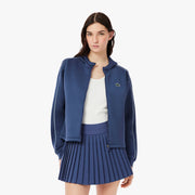 Lacoste Women's Ultra Dry Stretch Tennis Hood Jacket - Purple (1)