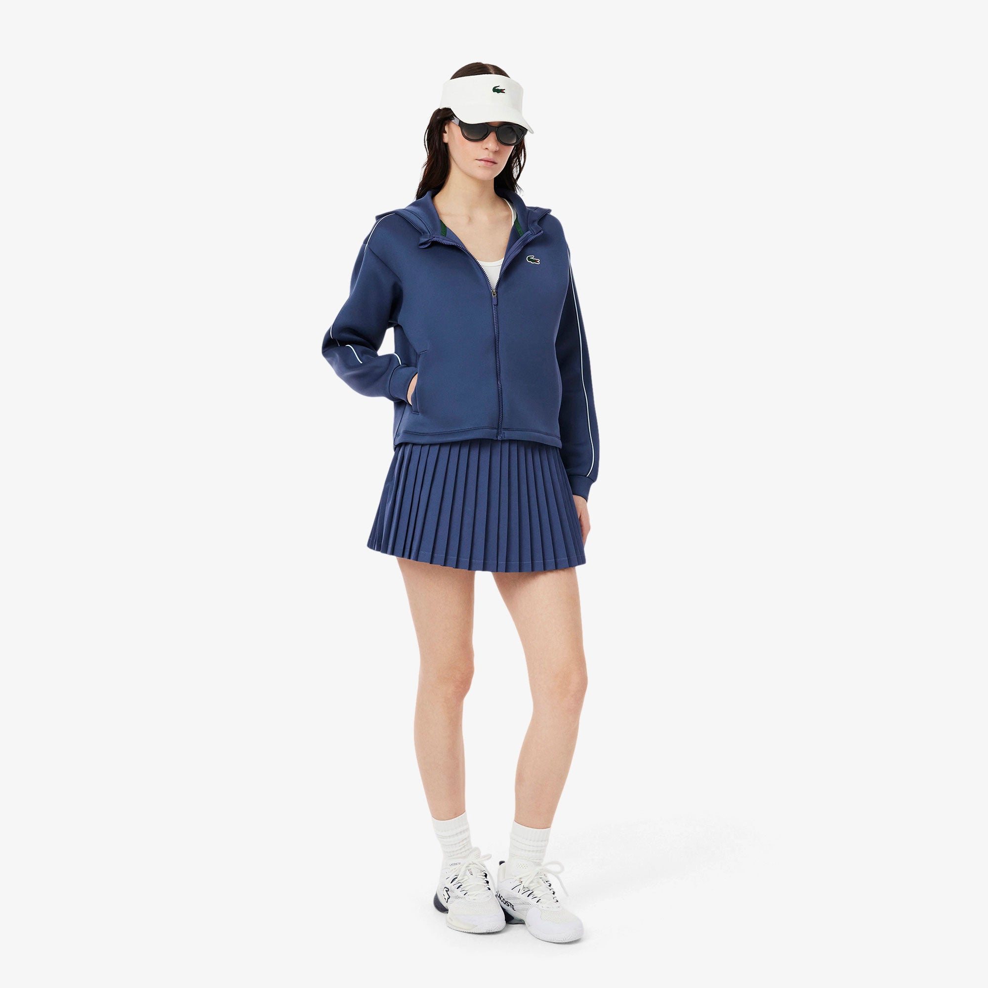 Lacoste Women's Ultra Dry Stretch Tennis Hood Jacket - Purple (4)