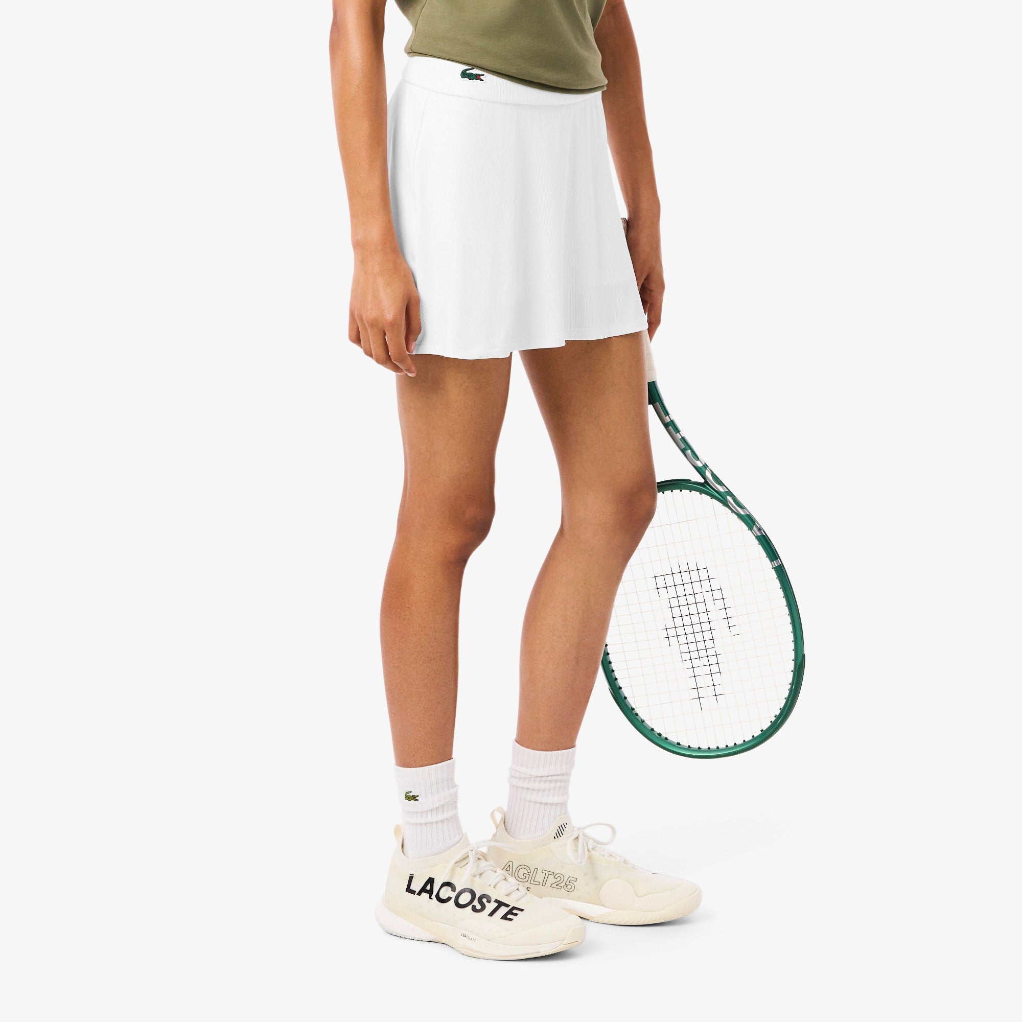 Lacoste Women's Ultra Dry Women's Tennis Skirt - White (2)