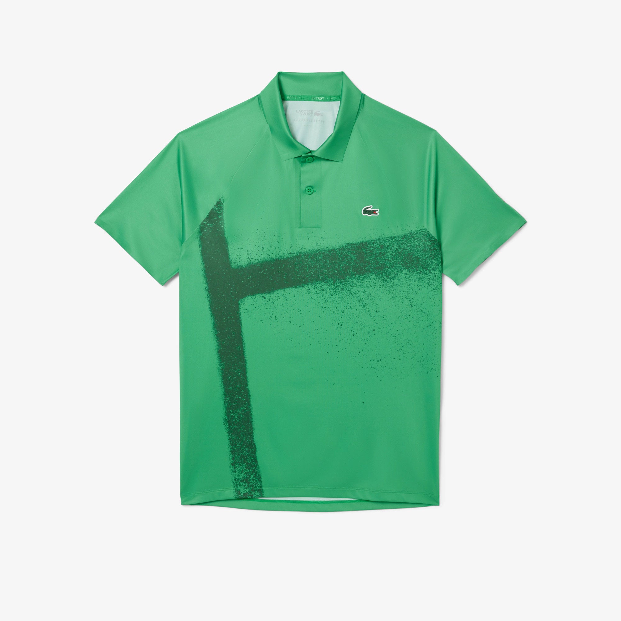 Lacoste x Novak Djokovic Men's On Court Ultra Dry Tennis Polo - Green (5)