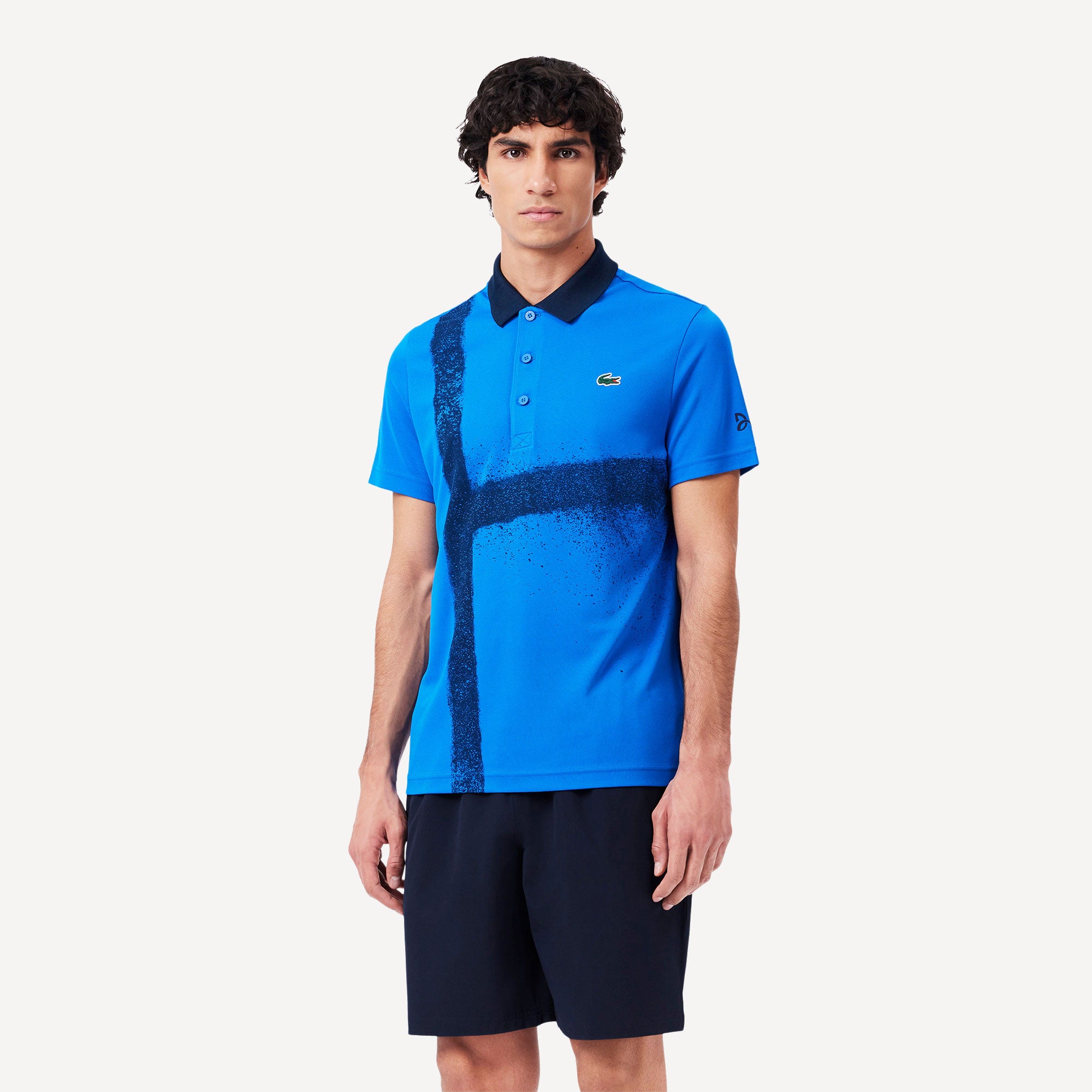 Lacoste x Novak Djokovic Men's Technical Woven 8-Inch Tennis Shorts - Dark Blue (3)