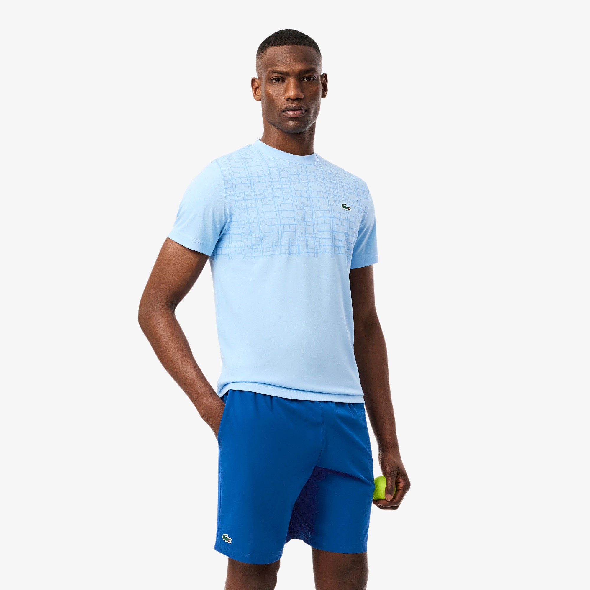 Lacoste x Novak Djokovic Men's Technical Woven 8-Inch Tennis Shorts - Blue (4)