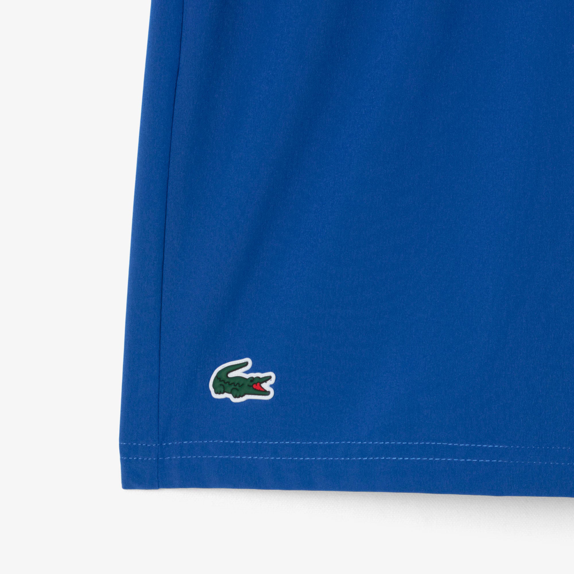 Lacoste x Novak Djokovic Men's Technical Woven 8-Inch Tennis Shorts - Blue (6)