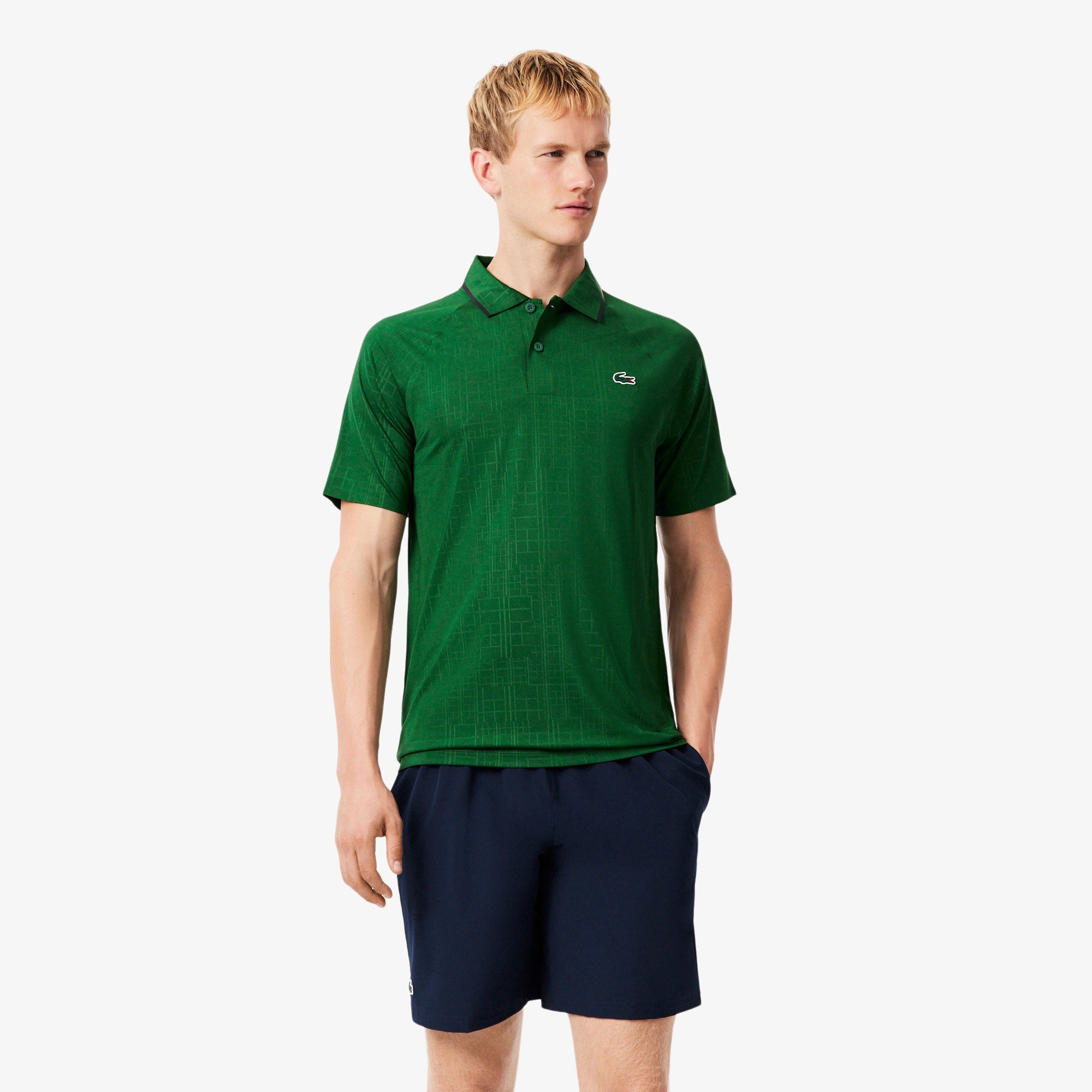 Lacoste x Novak Djokovic Men's Technical Woven 8-Inch Tennis