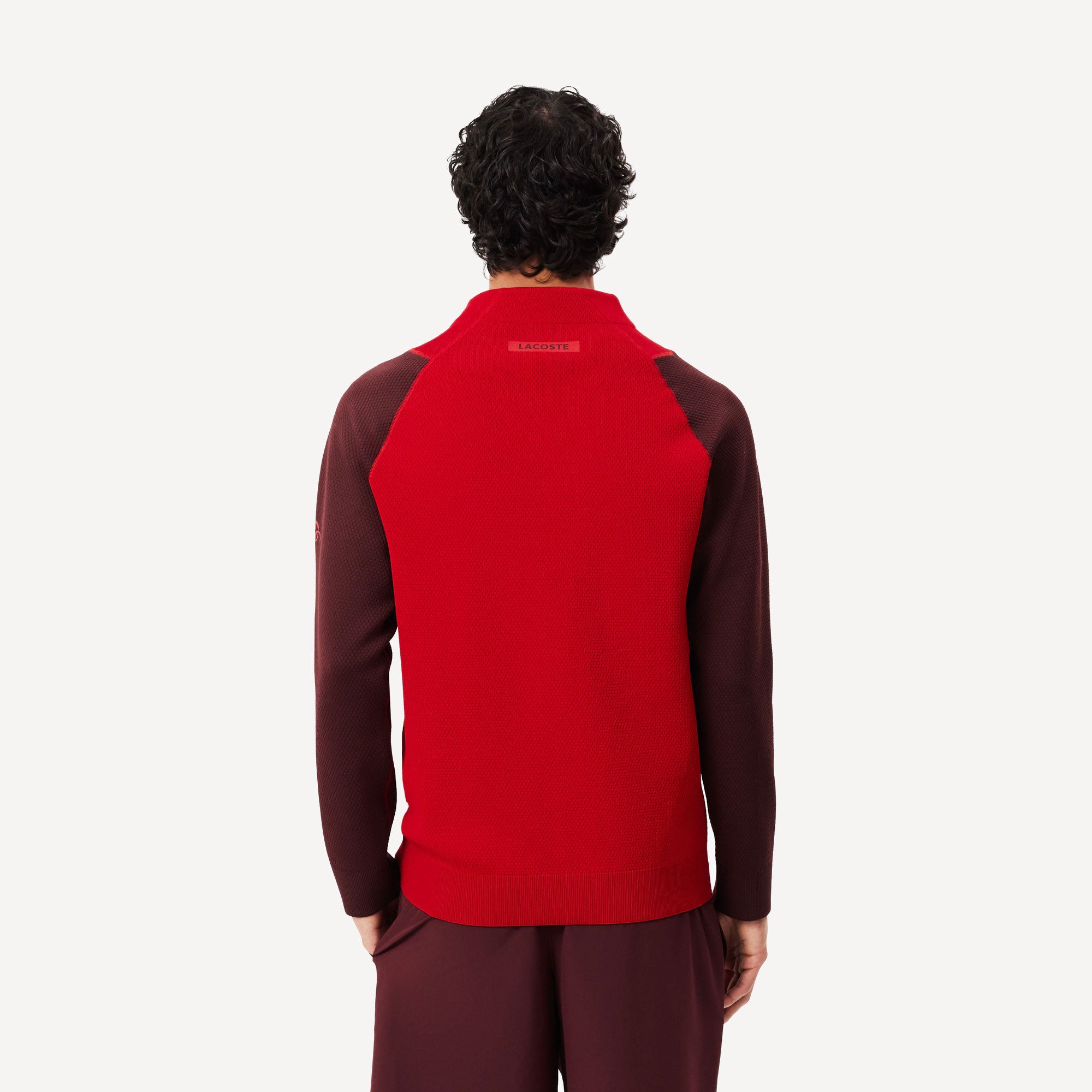 Lacoste x Novak Djokovic Men's Tennis Jacket - Red | Tennis Only